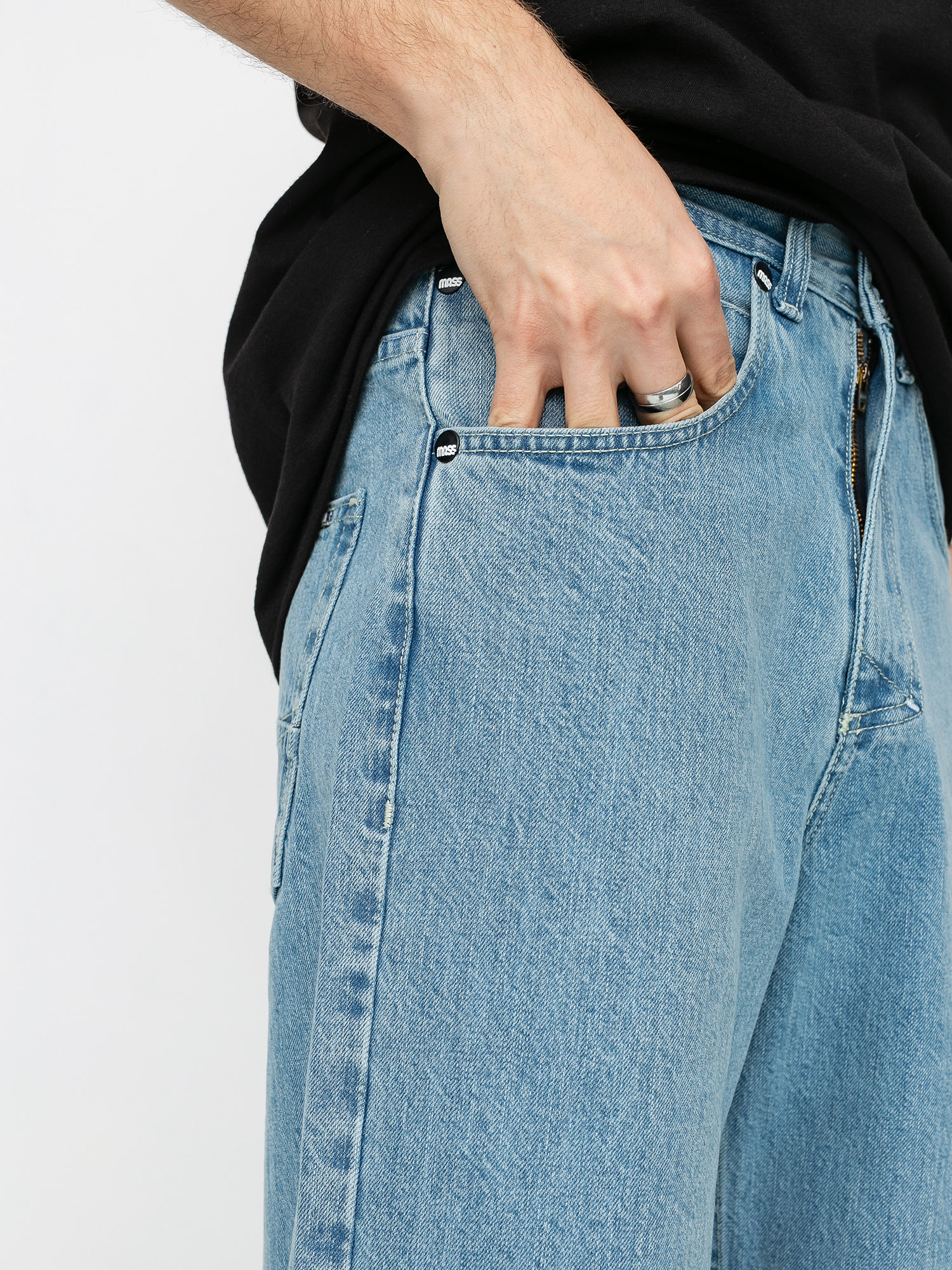 Kraťasy MassDnm Slang Jeans (light blue)