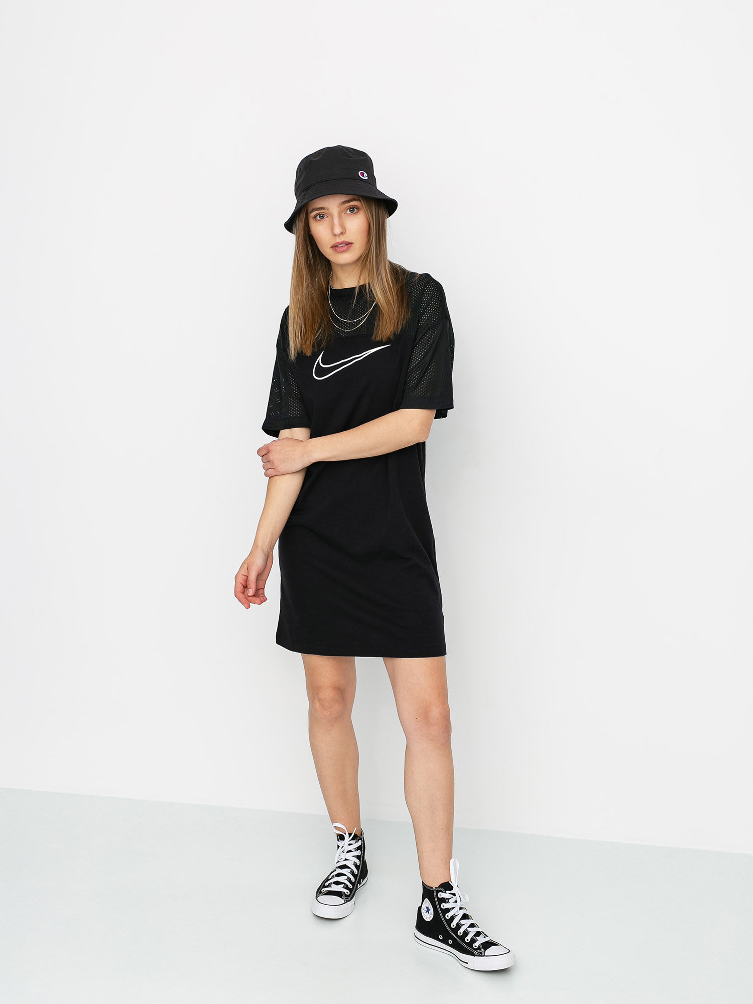 Šaty  Nike Sportswear Wmn (black/black/white)