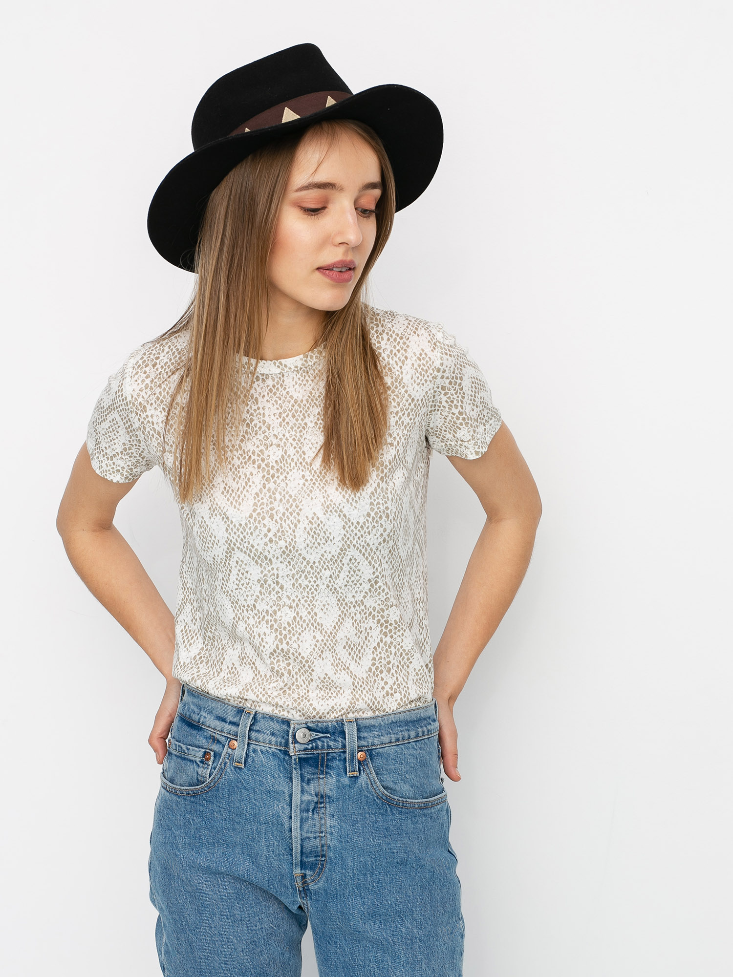 Tričko Brixton Karlie Baby Wmn (snakeskin)