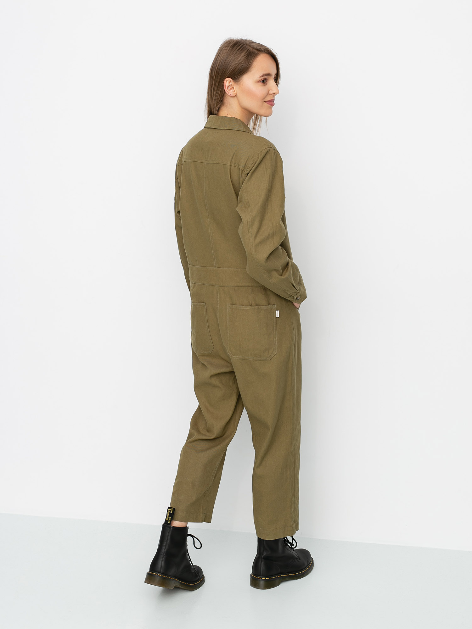 Dámsky Kombinéza Brixton Melbourne Crop Coverall (washed olive)