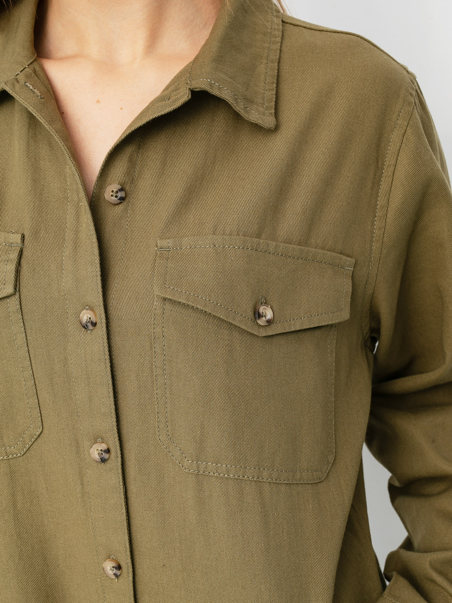Dámsky Kombinéza Brixton Melbourne Crop Coverall (washed olive)