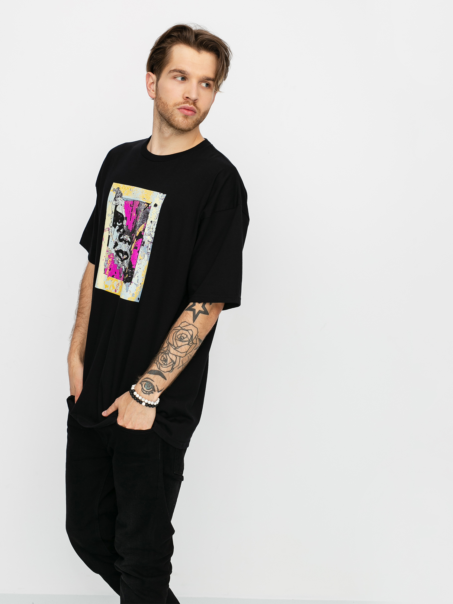 Tričko OBEY Obey Enhanced Disintegration (black)