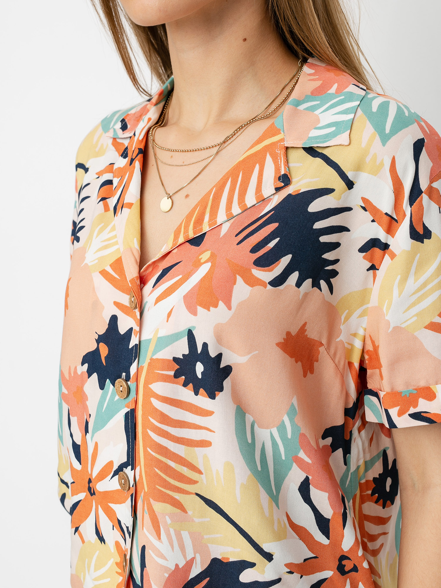 Košeľa Roxy Remind To Forget Wmn (peach blush bright skies)