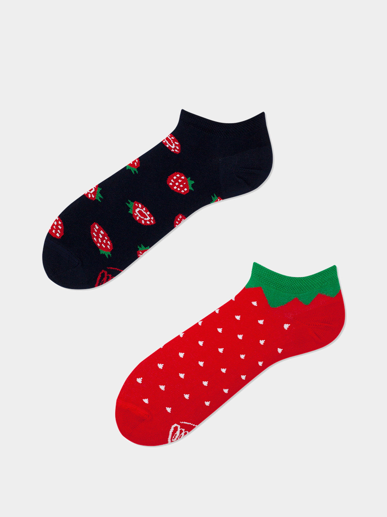 Ponožky Many Mornings Strawberries Low (navy/red)