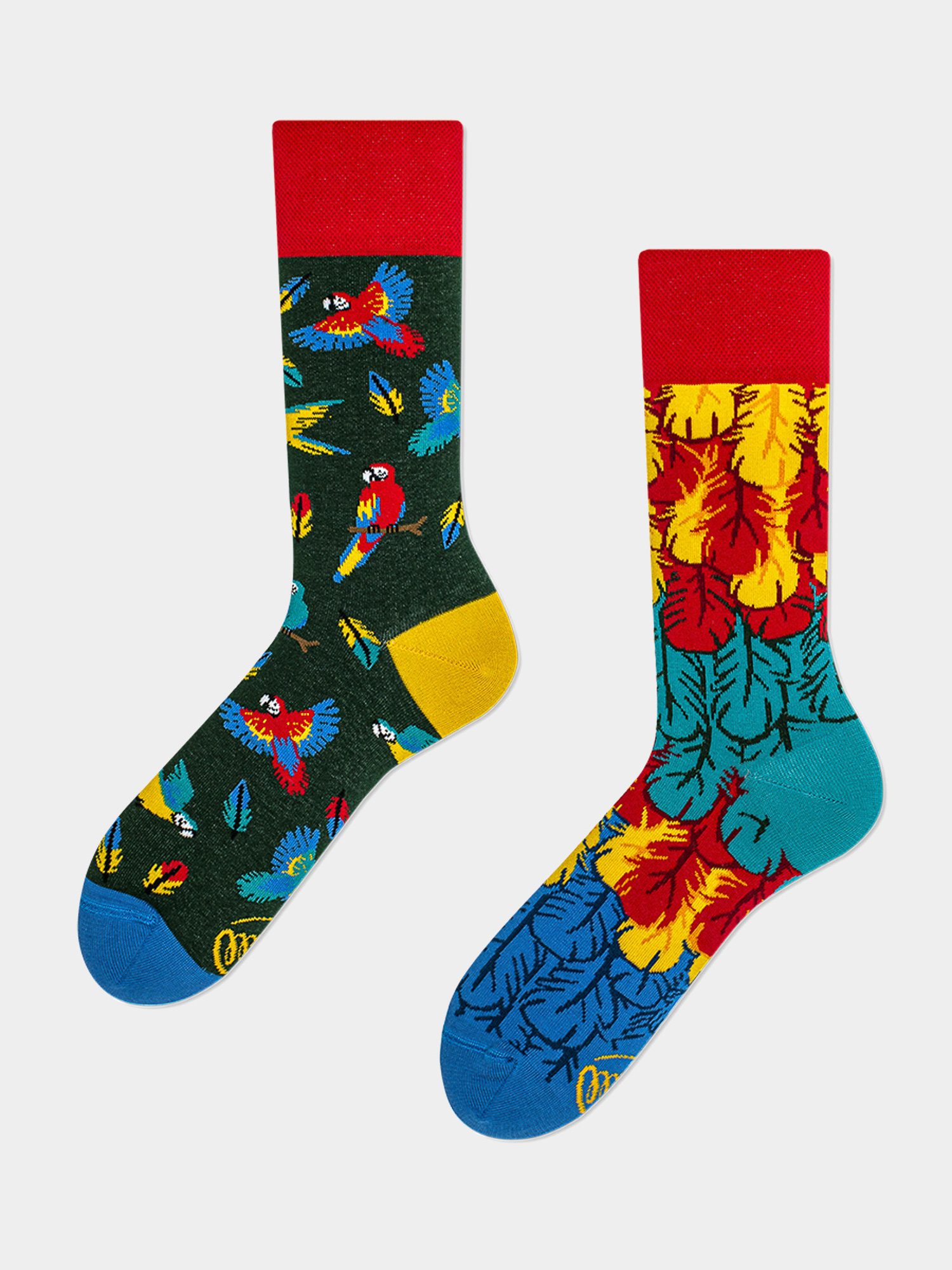 Ponožky Many Mornings Paradise Parrot (red/blue/yellow)