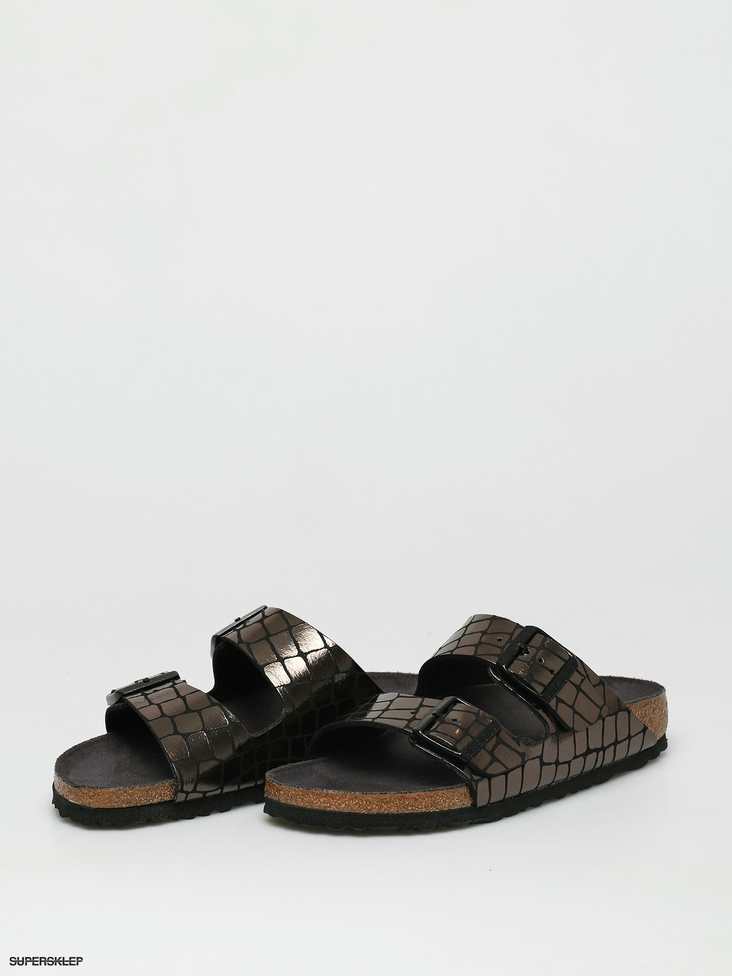 Birkenstock gator gleam discount black