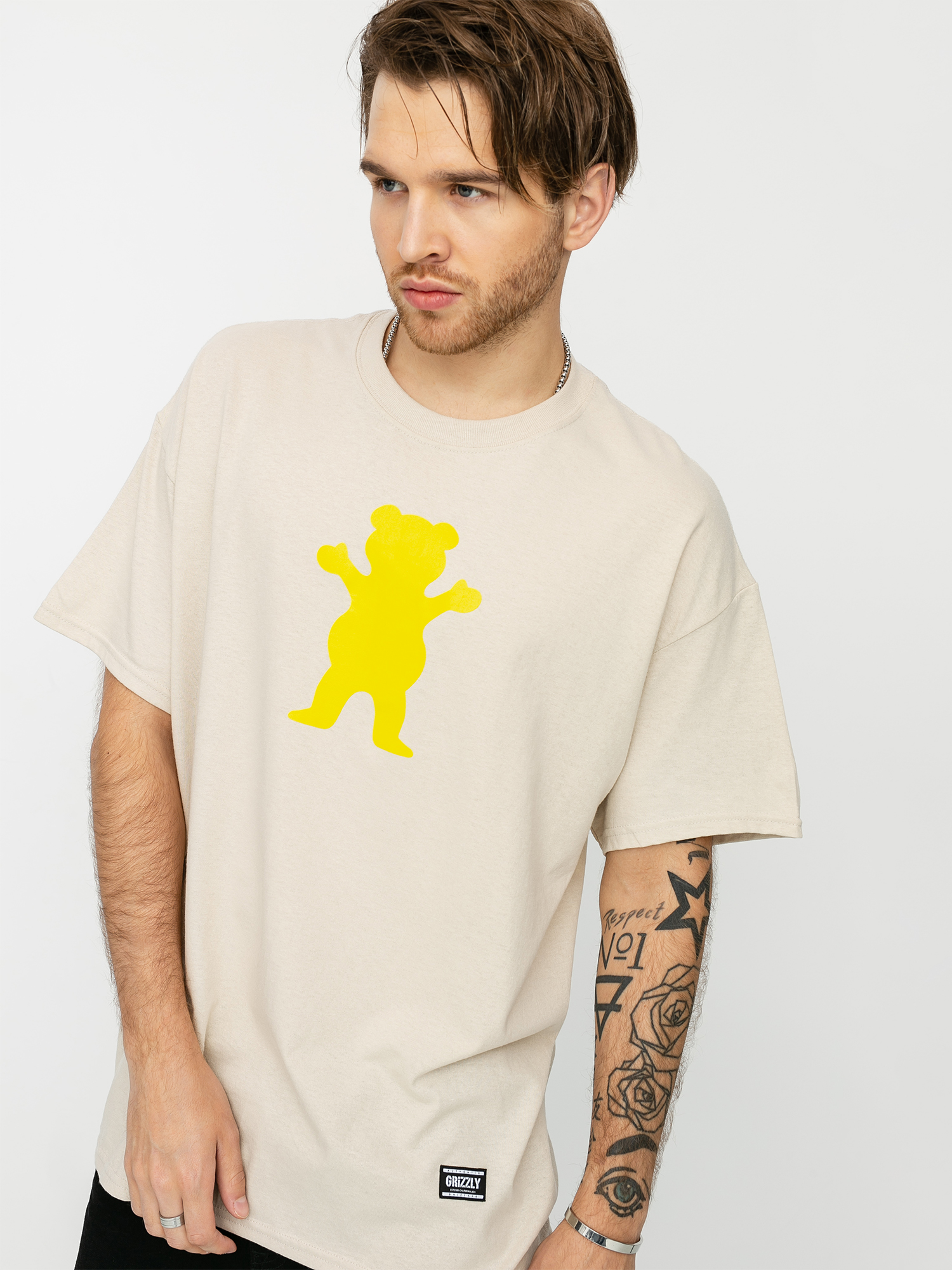 Tričko Grizzly Griptape Og Bear (sand)