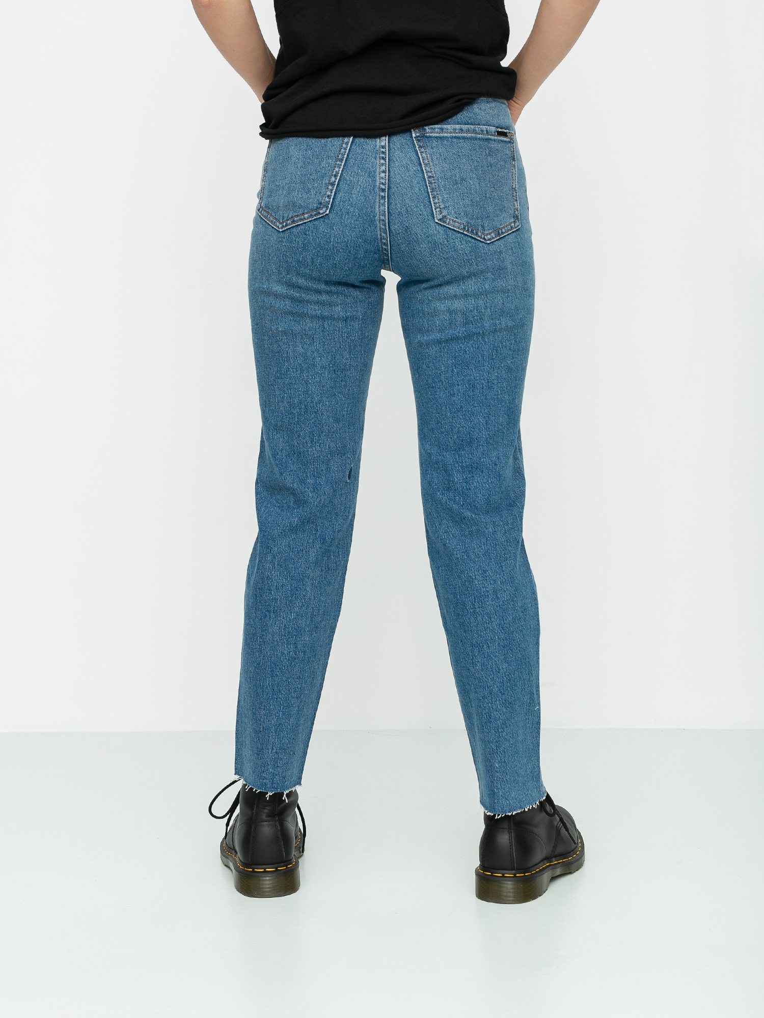 Nohavice Volcom Stoned Straight Wmn (standard issue blue)