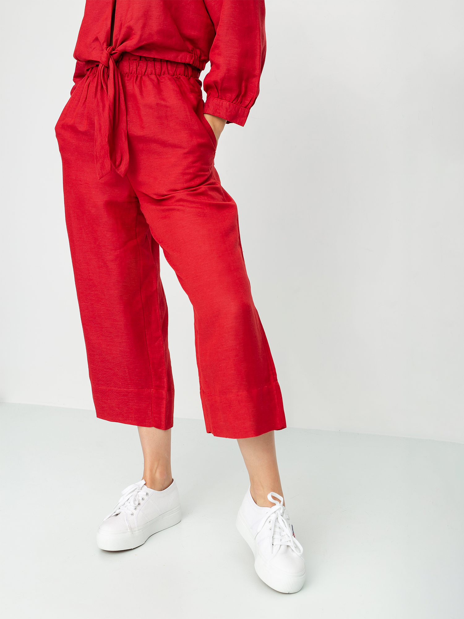 Nohavice Brixton Luna Wmn (lava red)