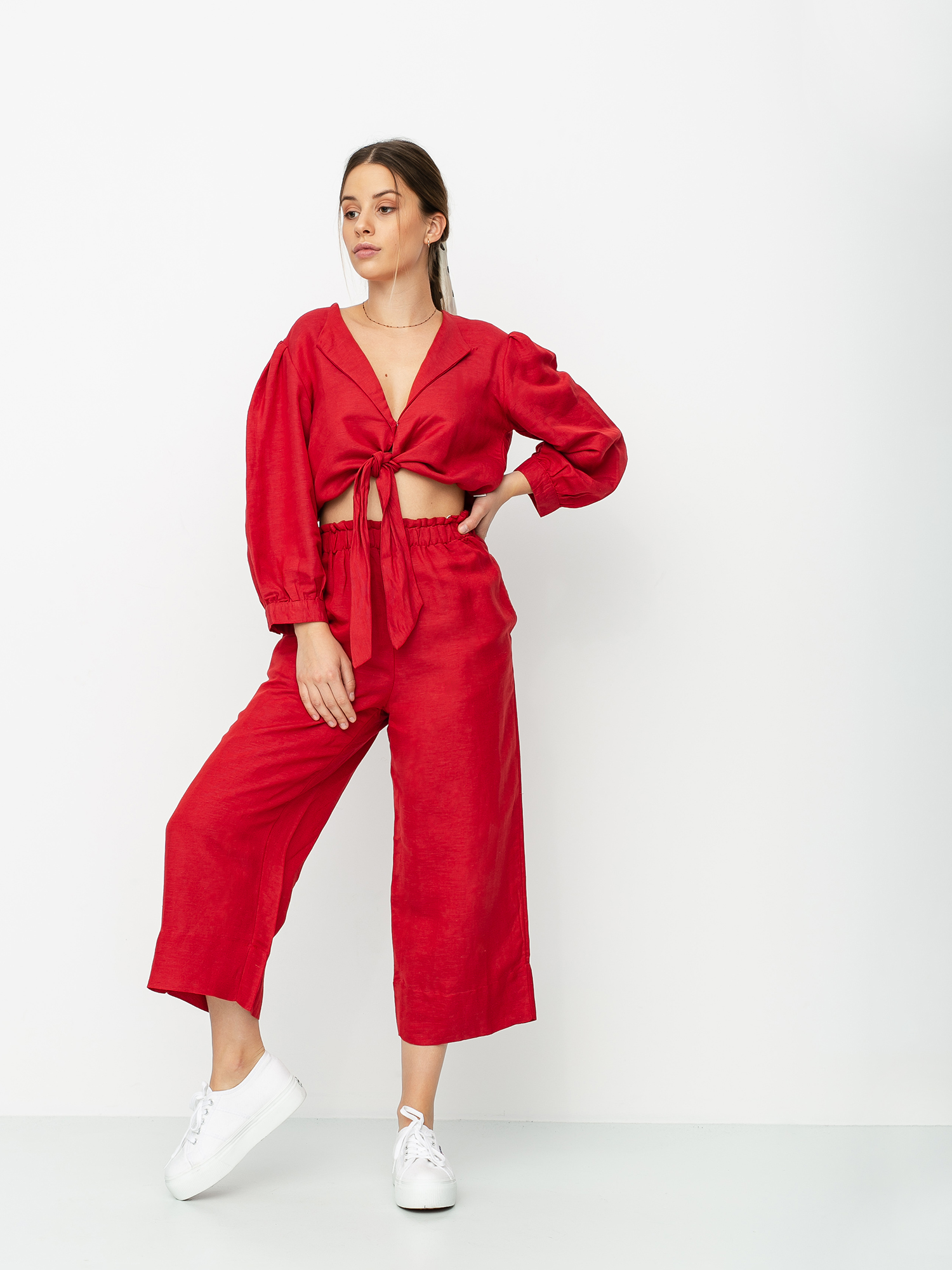 Nohavice Brixton Luna Wmn (lava red)