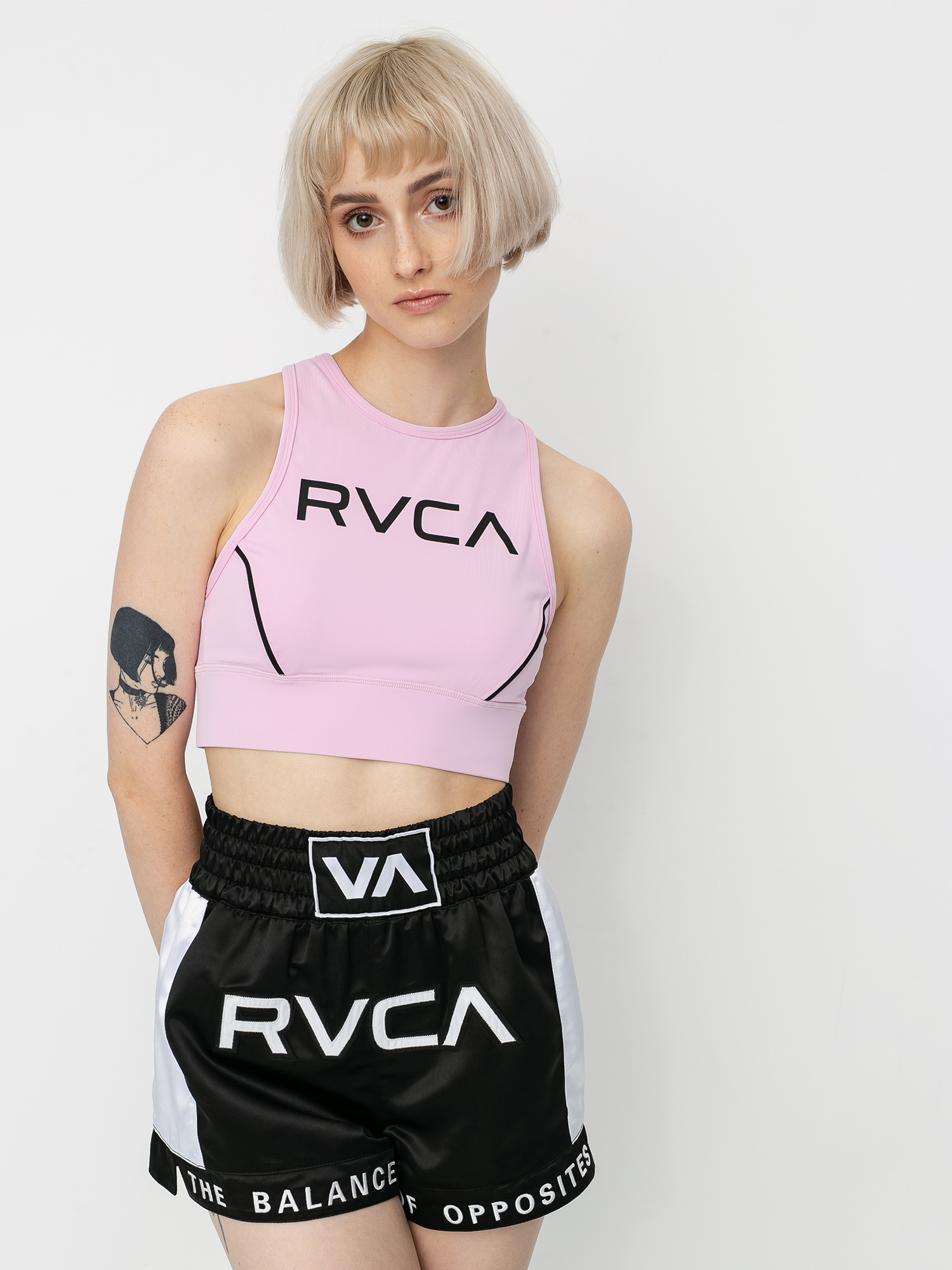Spodné prádlo RVCA Va Longline Bra (pink lavender)