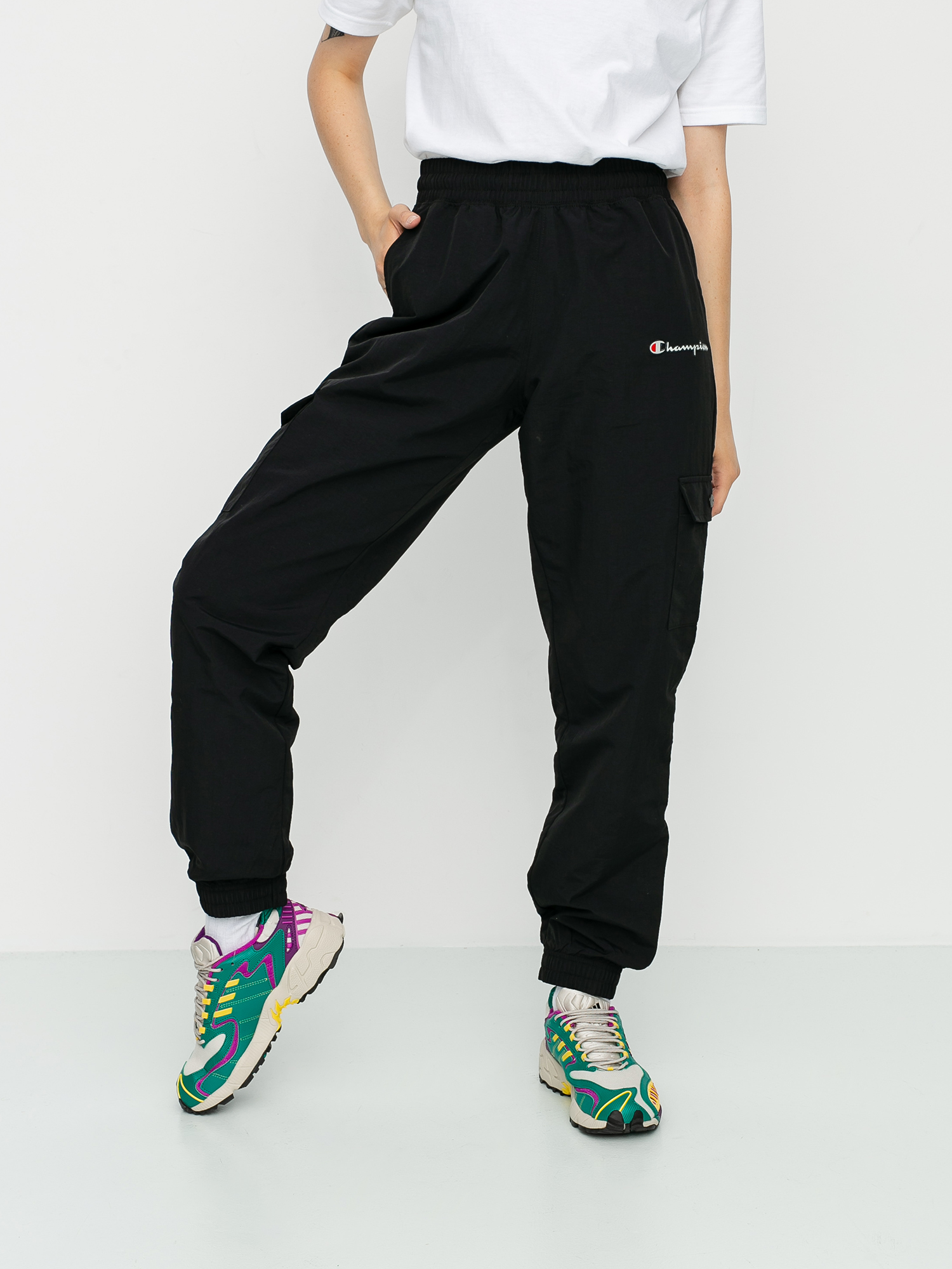 Nohavice Champion Elastic Cuff 112659 Wmn (nbk)