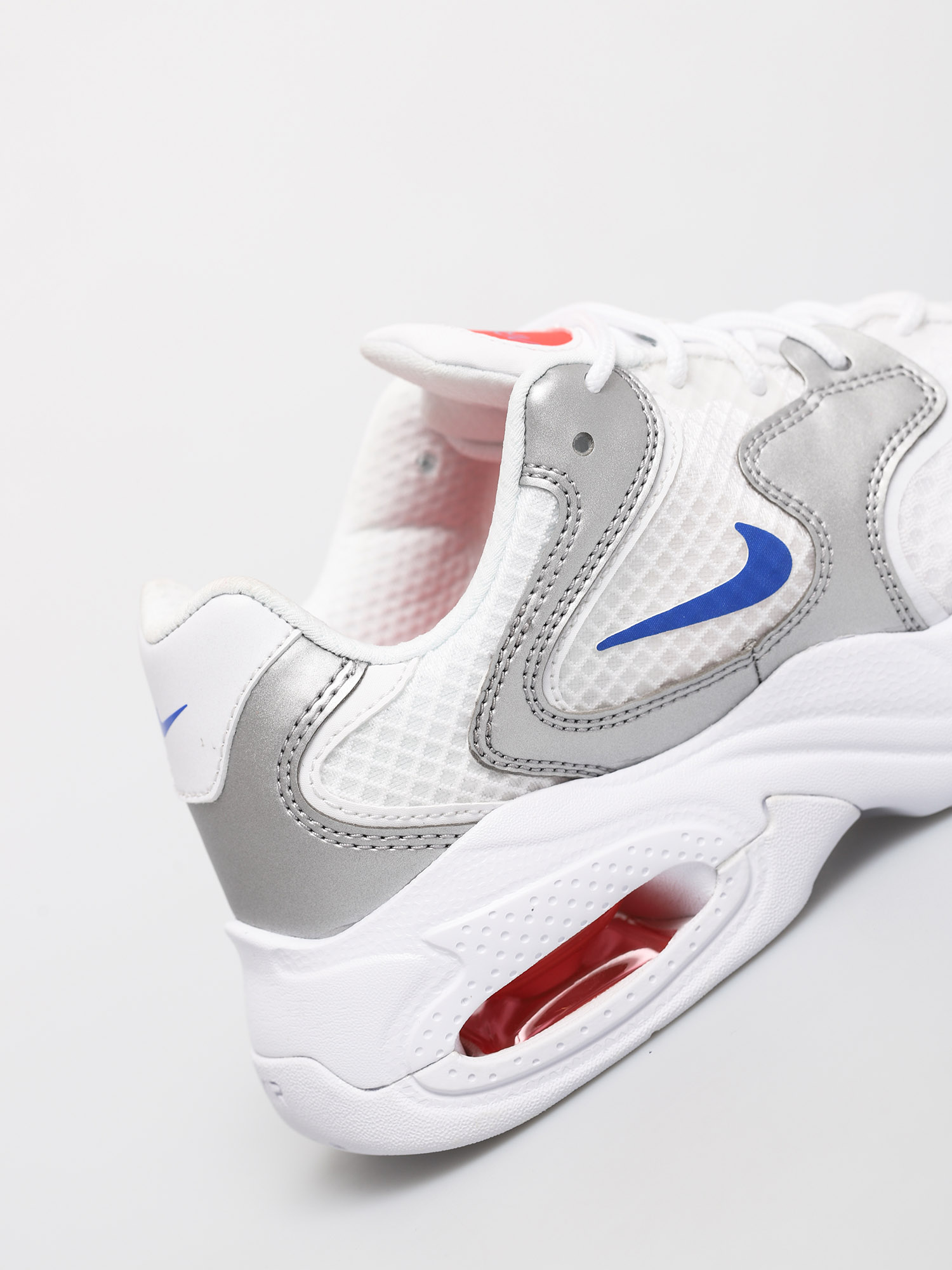 blue and silver air max