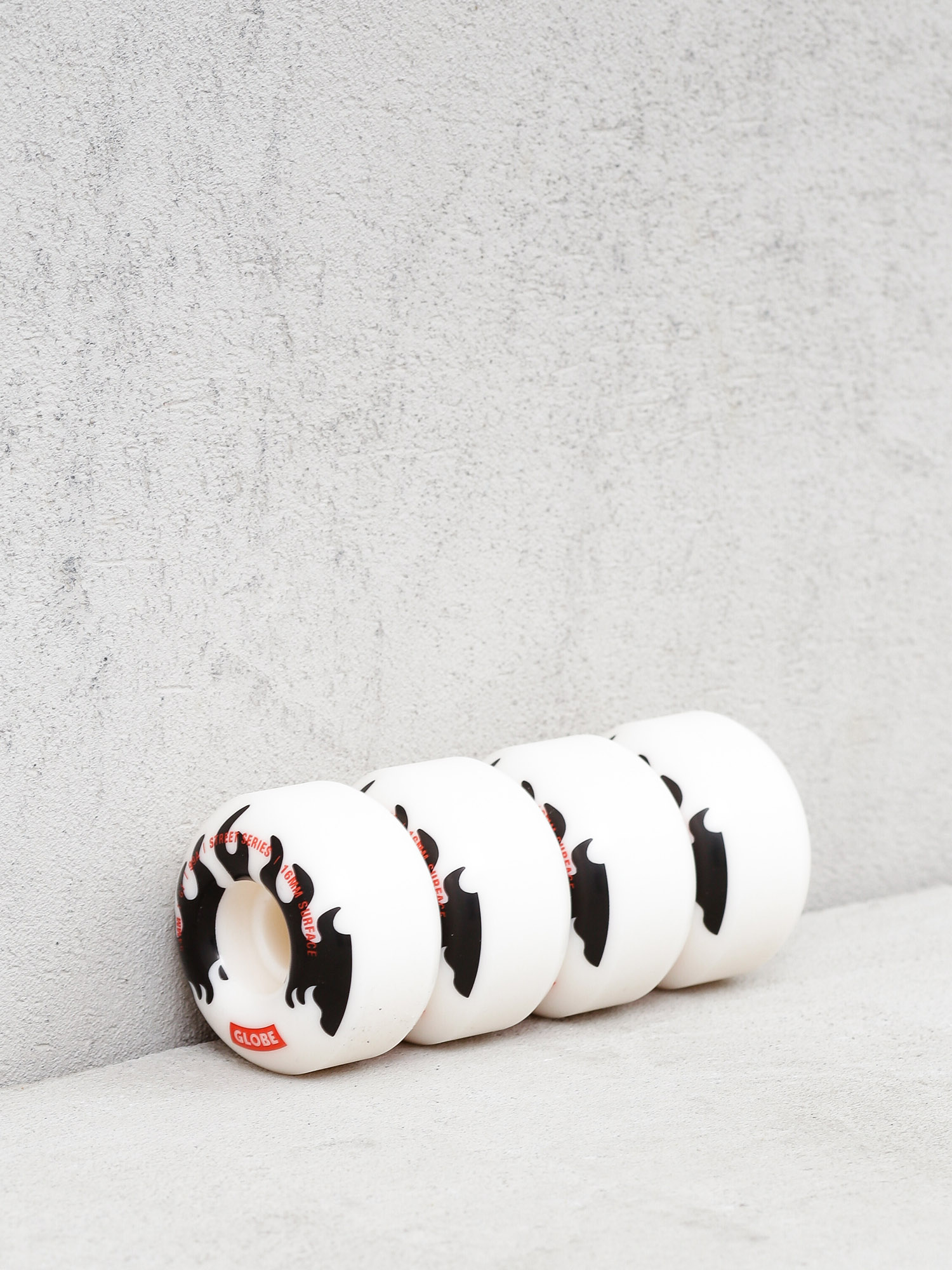 Kolieska Globe G1 (white/black/flames)