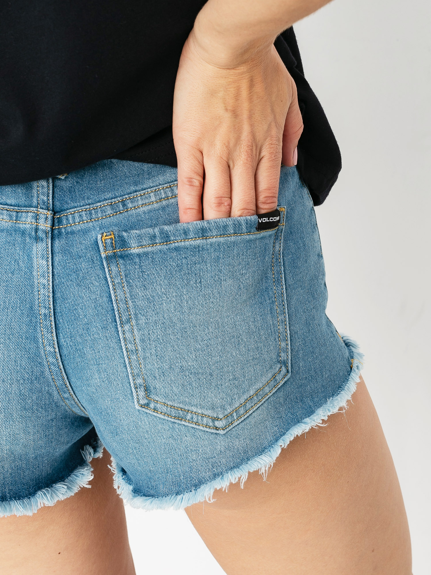 Kraťasy Volcom Stoney Stretch Wmn (blue relic)