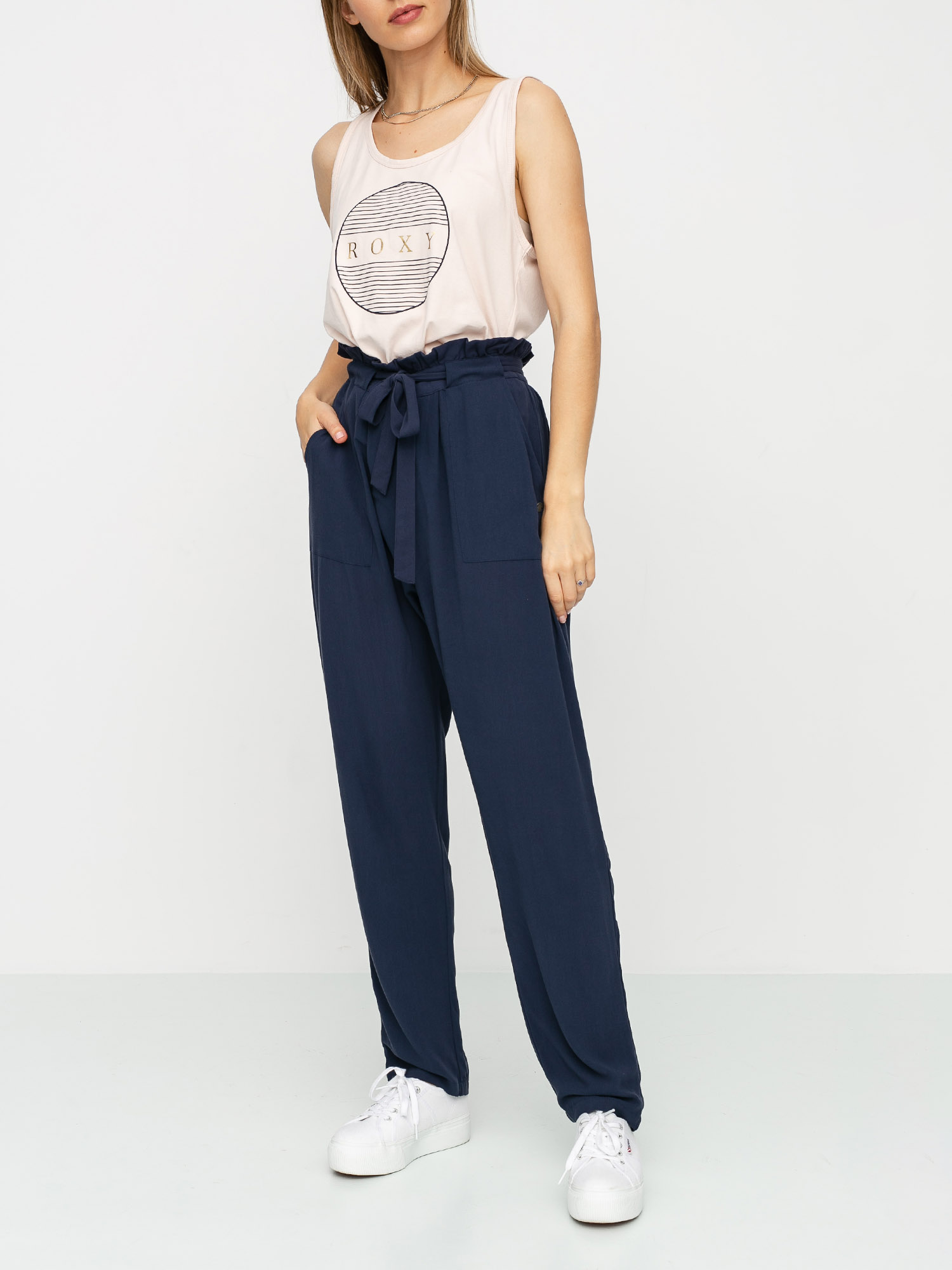 Nohavice Roxy Flowered Swing Wmn (mood indigo)