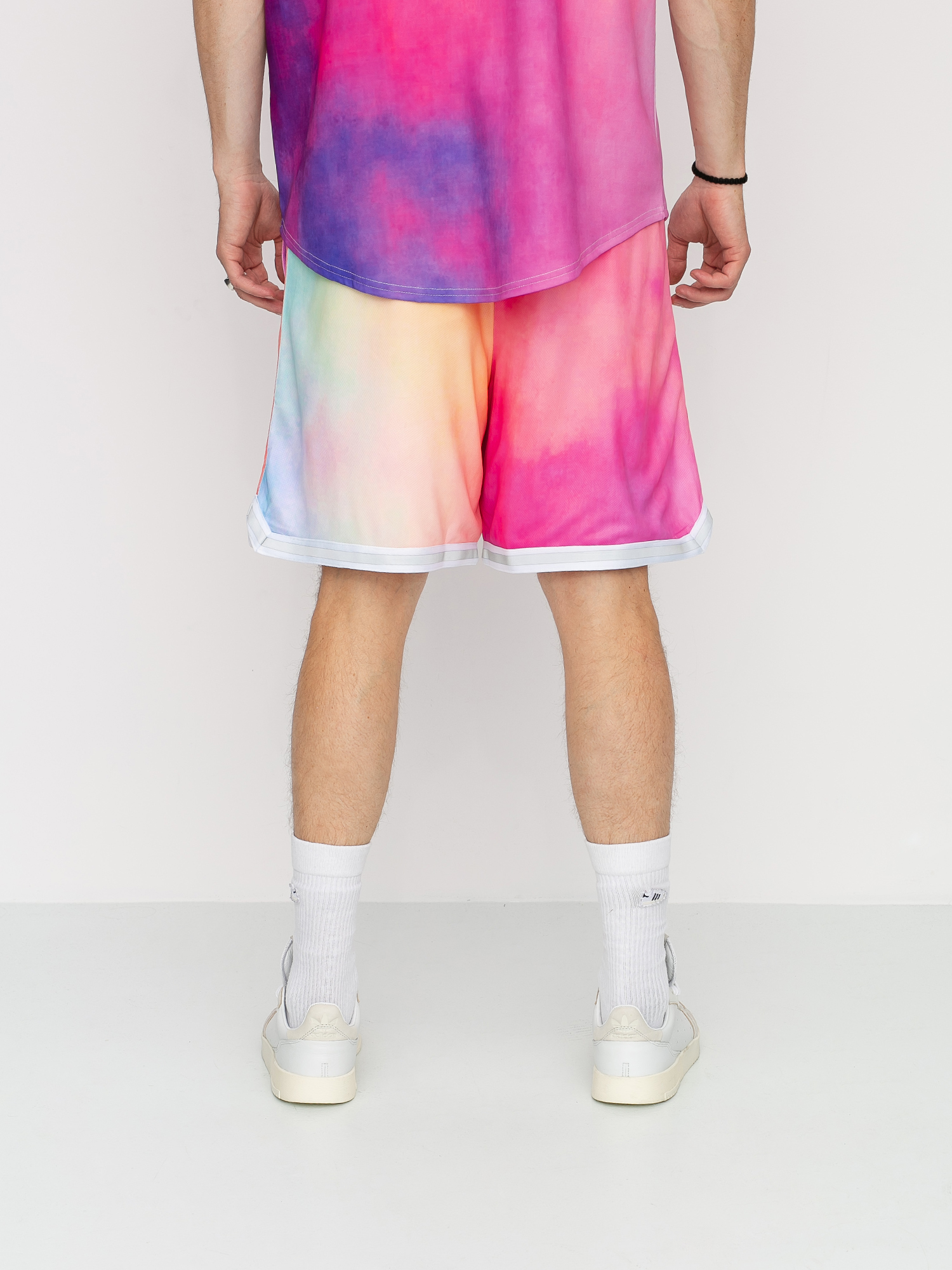 Kraťasy HUF Classic H Refl Basketball (coral pink)