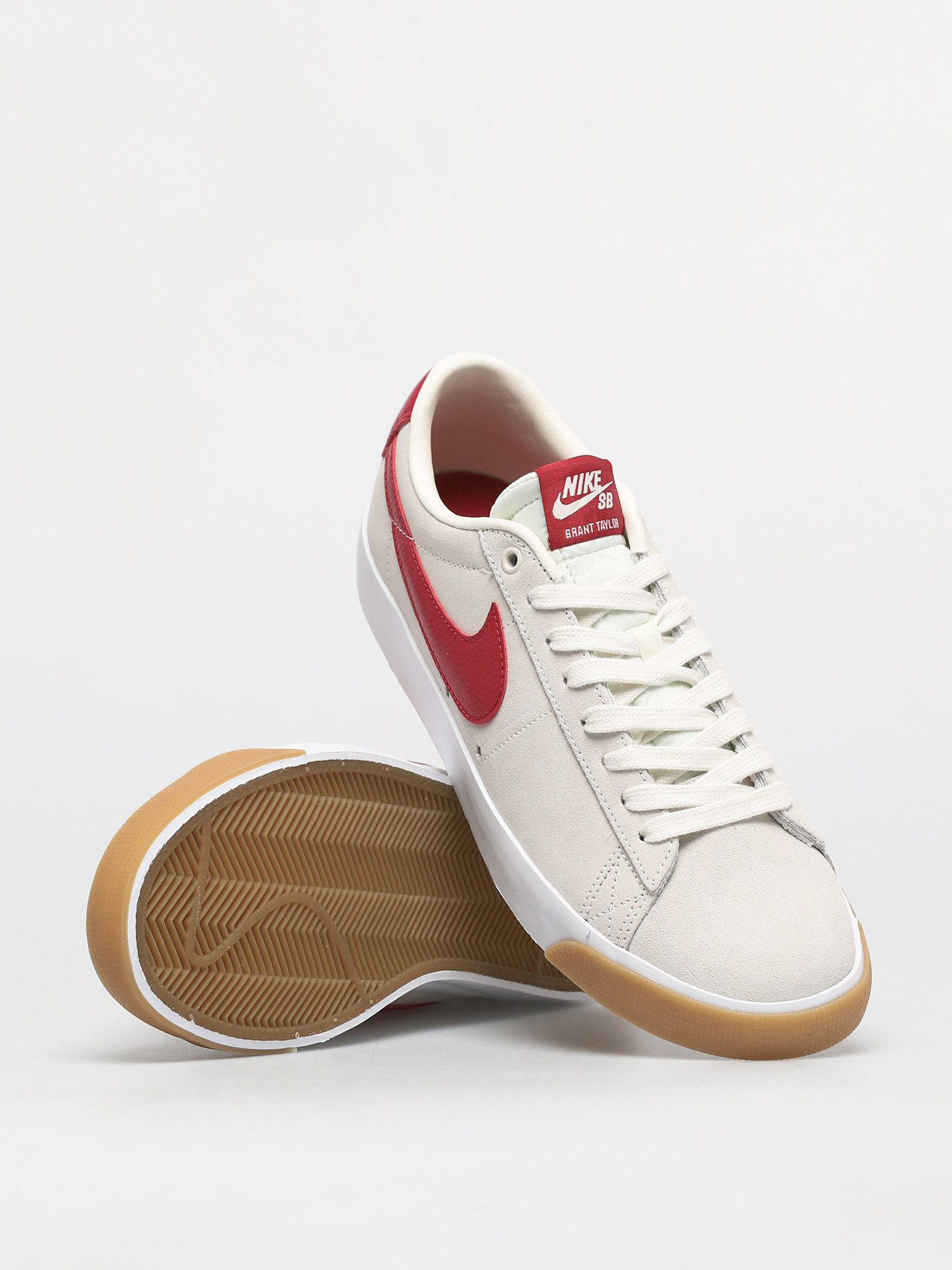 Topánky Nike SB Blazer Low Gt (sail/cardinal red white gum light brown)