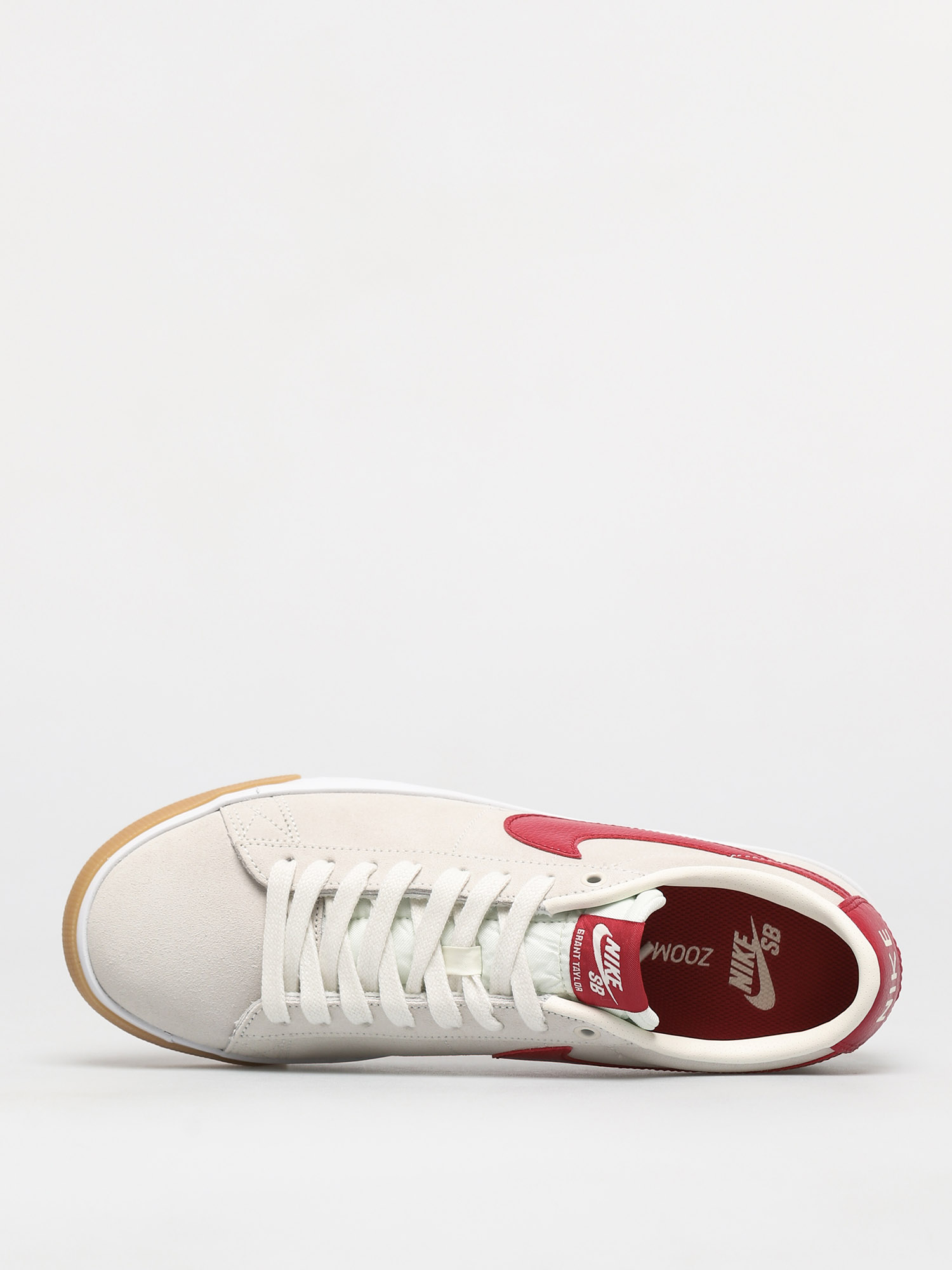 Topánky Nike SB Blazer Low Gt (sail/cardinal red white gum light brown)