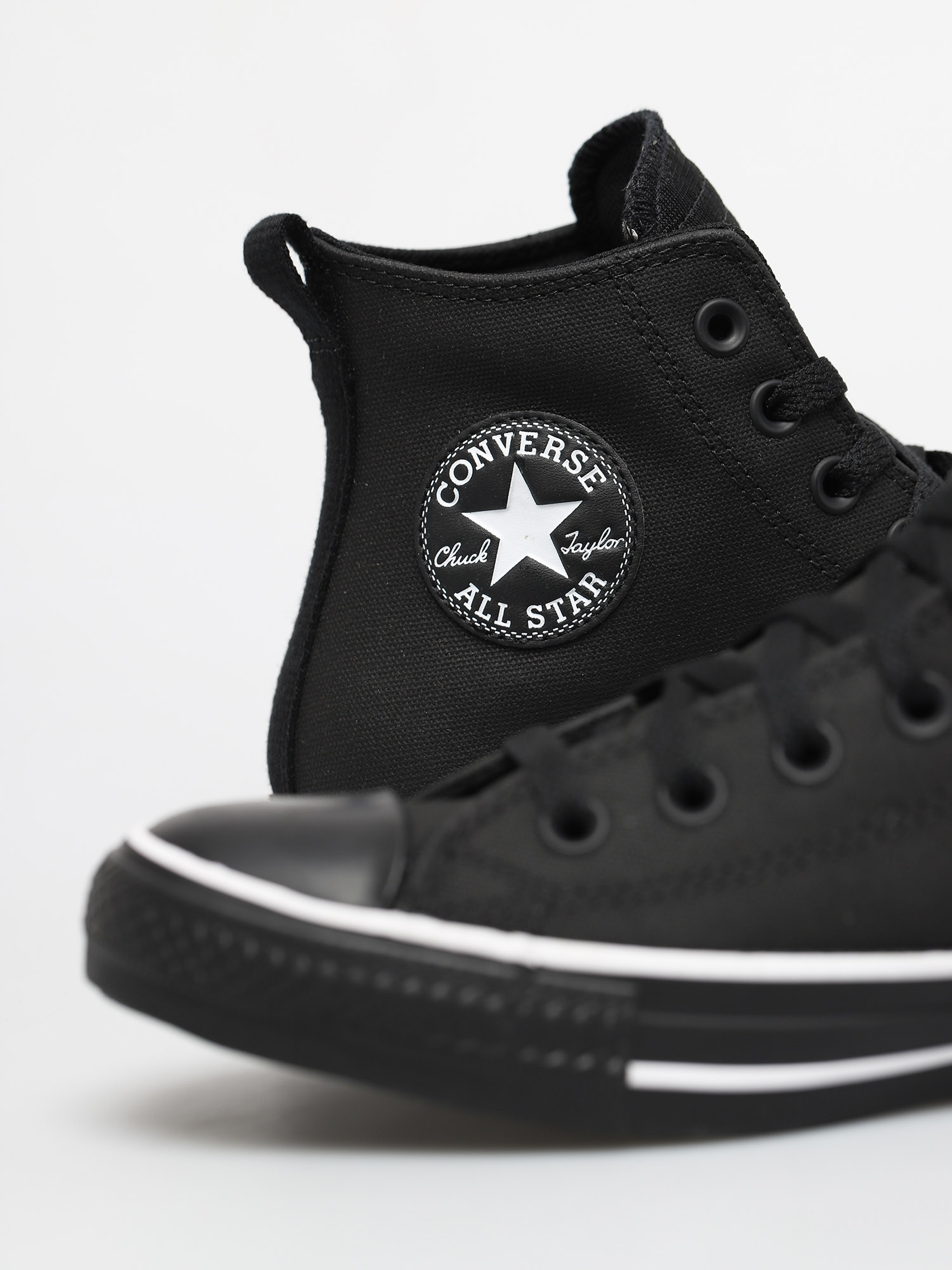 Tenisky Converse Chuck Taylor All Star Padded Tongue Leather (black/black/white)