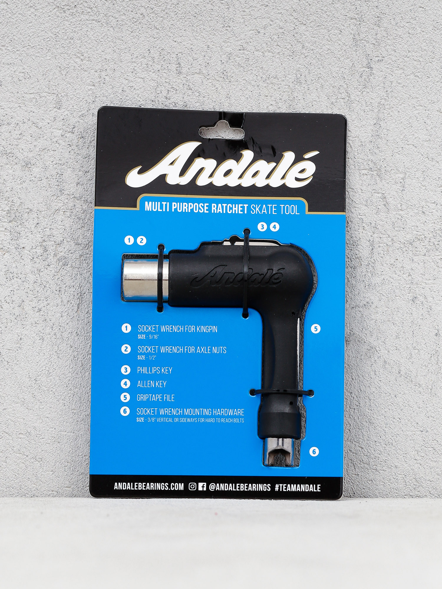 Kľúč Andale Multi Purpose Ratchet Skate Tool