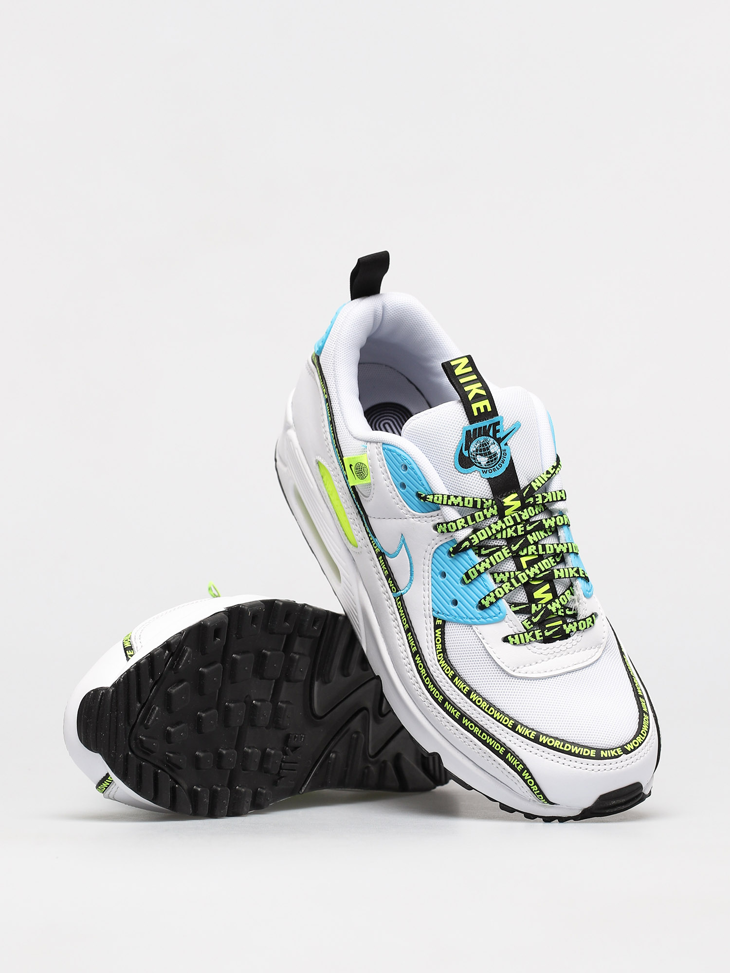 air max 95 trainers white blue fury volt black