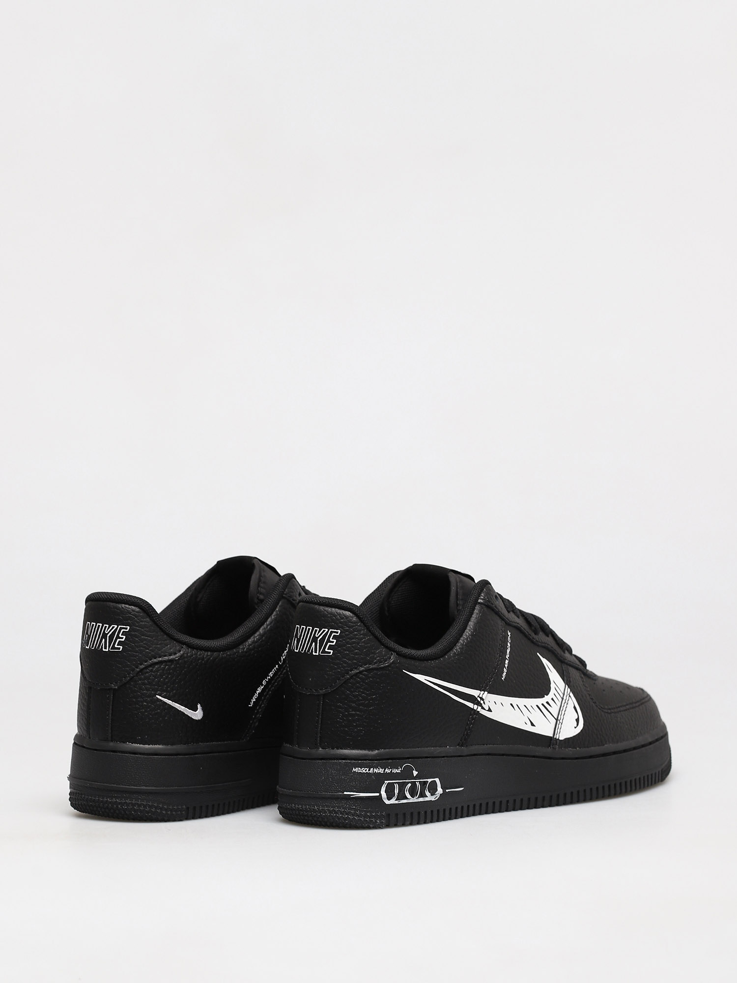 Topánky Nike Air Force 1 Lv8 Utility (black/white black)