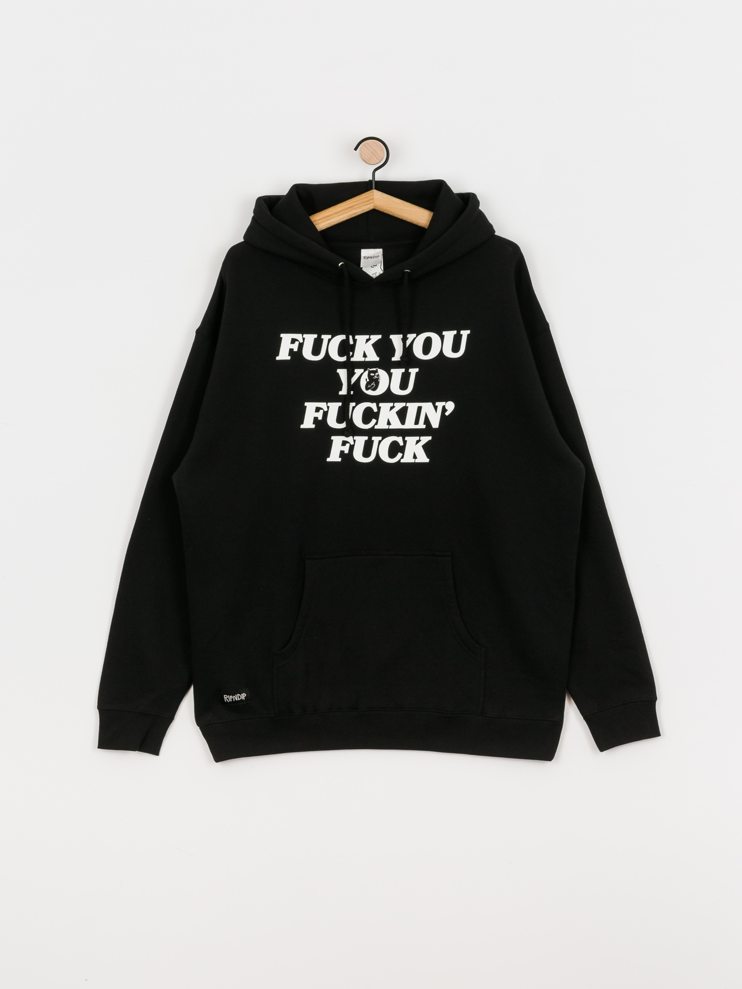 Mikina s kapucňou RipNDip Fucking Fuck HD (black)