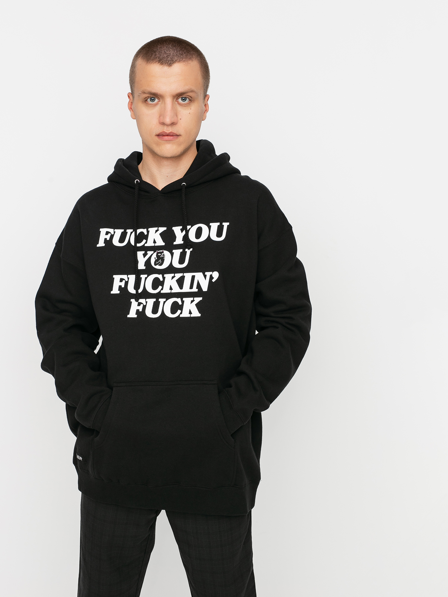 Mikina s kapucňou RipNDip Fucking Fuck HD (black)