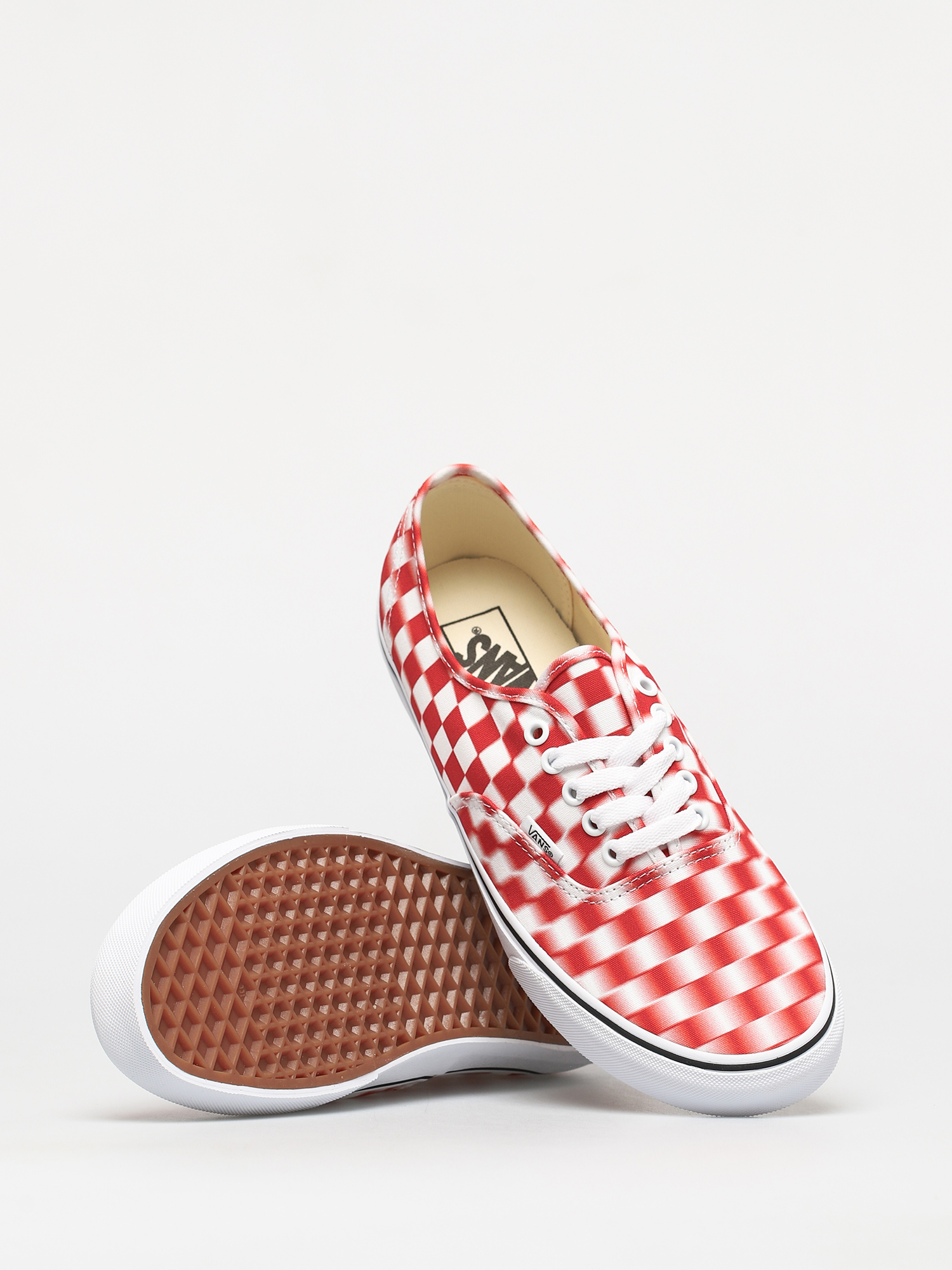 Topánky Vans Authentic (blur check/true white/red)