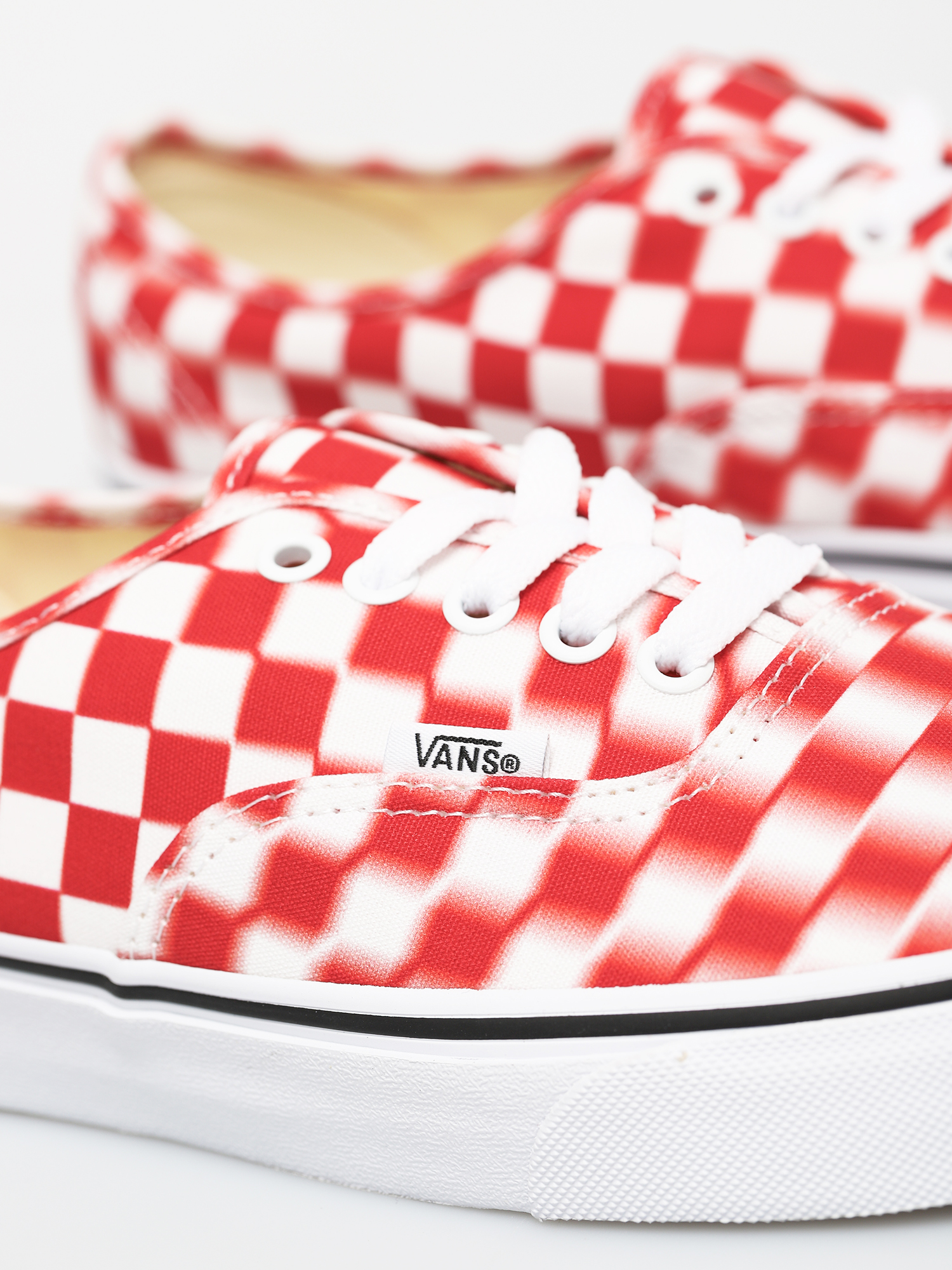 Topánky Vans Authentic (blur check/true white/red)