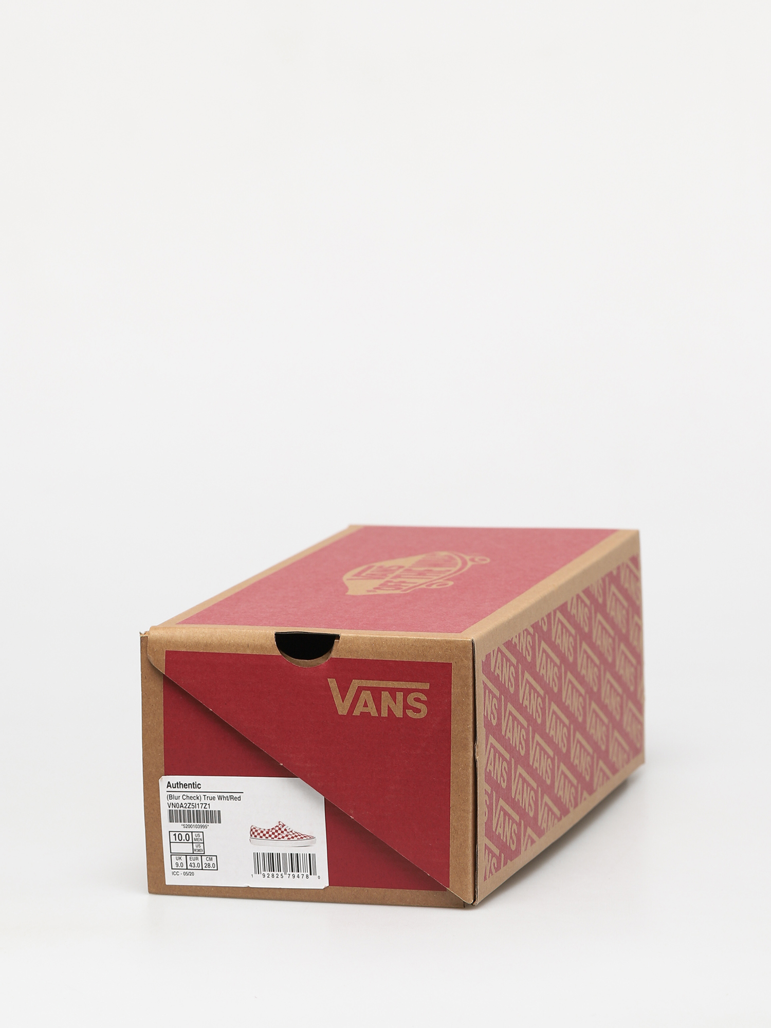 Topánky Vans Authentic (blur check/true white/red)