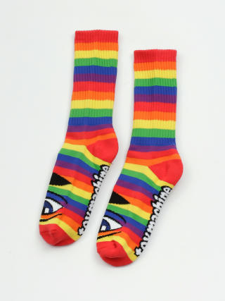Ponožky Toy Machine Sect Eye (rainbow stripe)