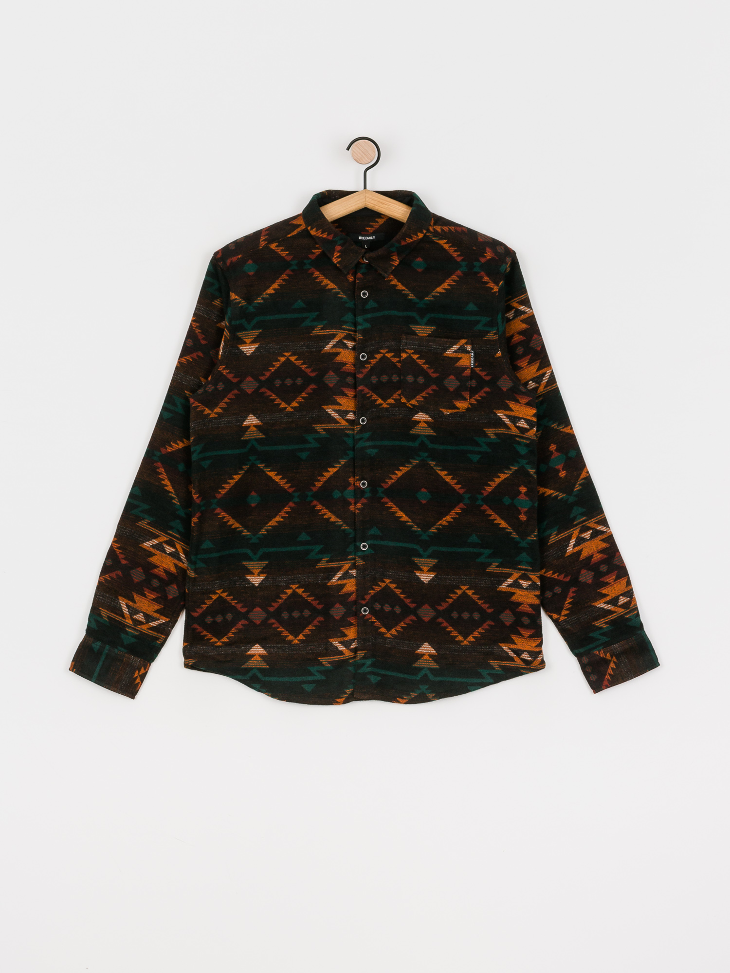 Košeľa Iriedaily Santania (petrol red)