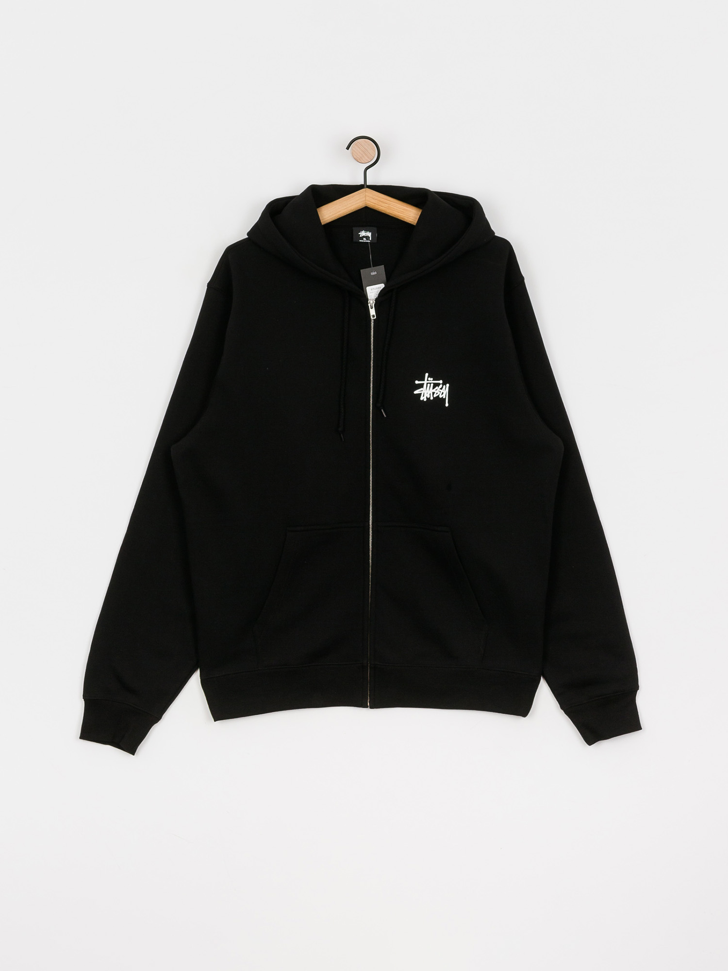 Mikina s kapucňou Stussy Basic ZHD (black)