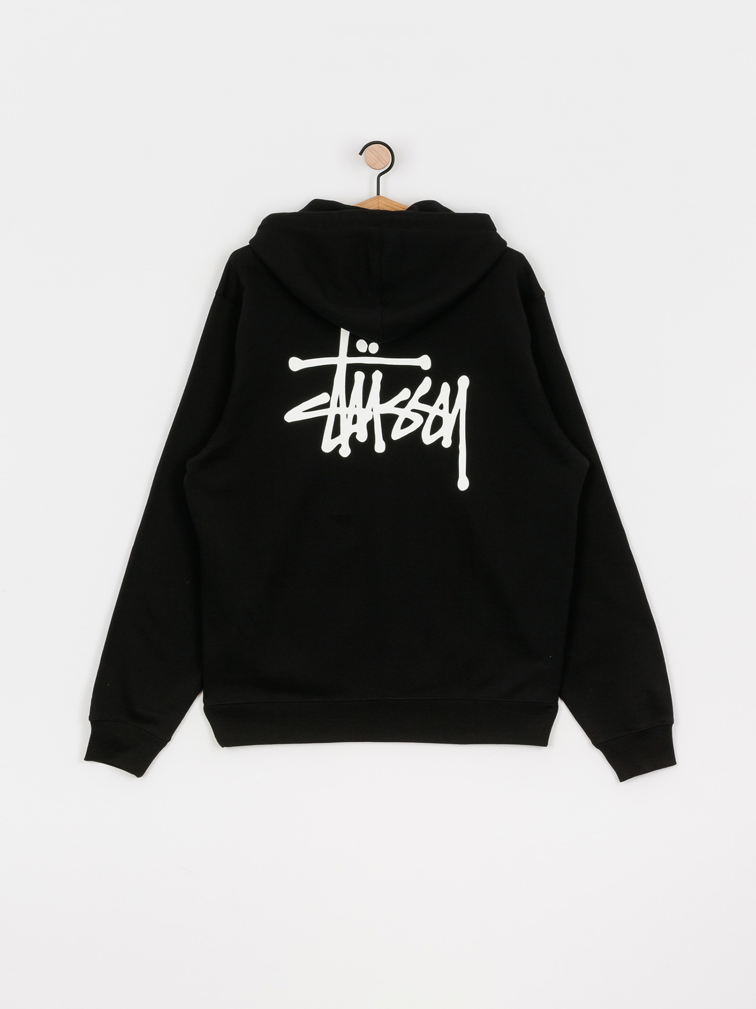 Mikina s kapucňou Stussy Basic ZHD (black)