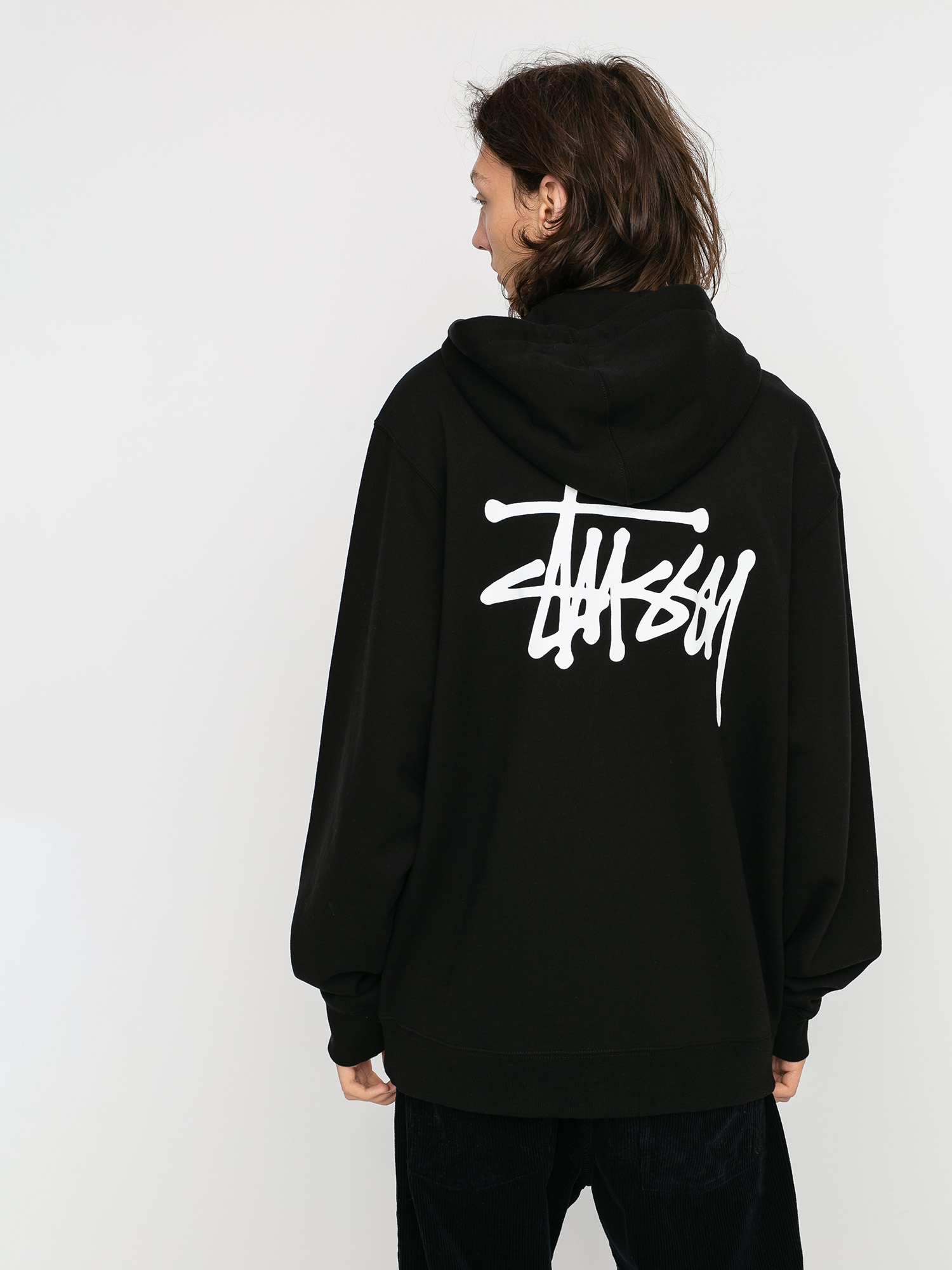 Mikina s kapucňou Stussy Basic ZHD (black)