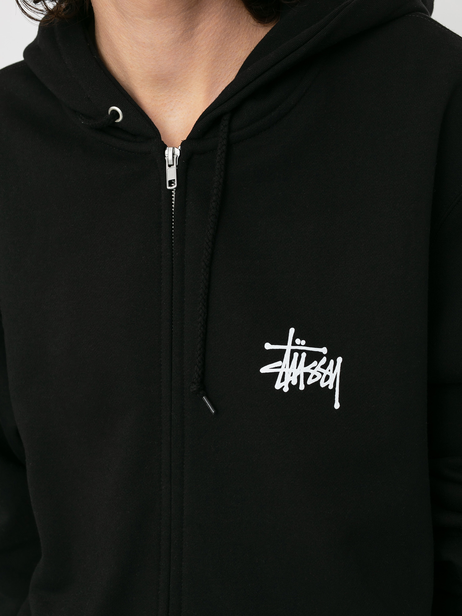 Mikina s kapucňou Stussy Basic ZHD (black)