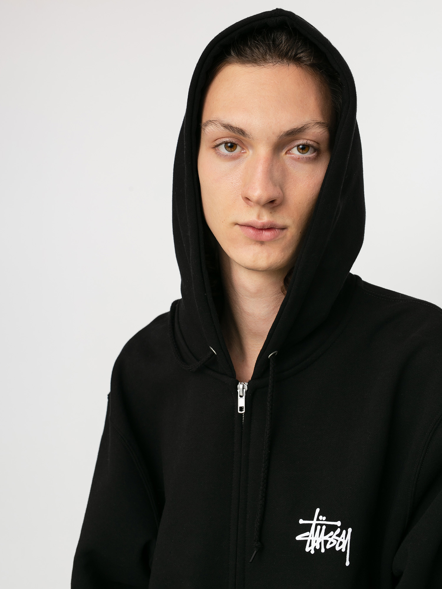 Mikina s kapucňou Stussy Basic ZHD (black)