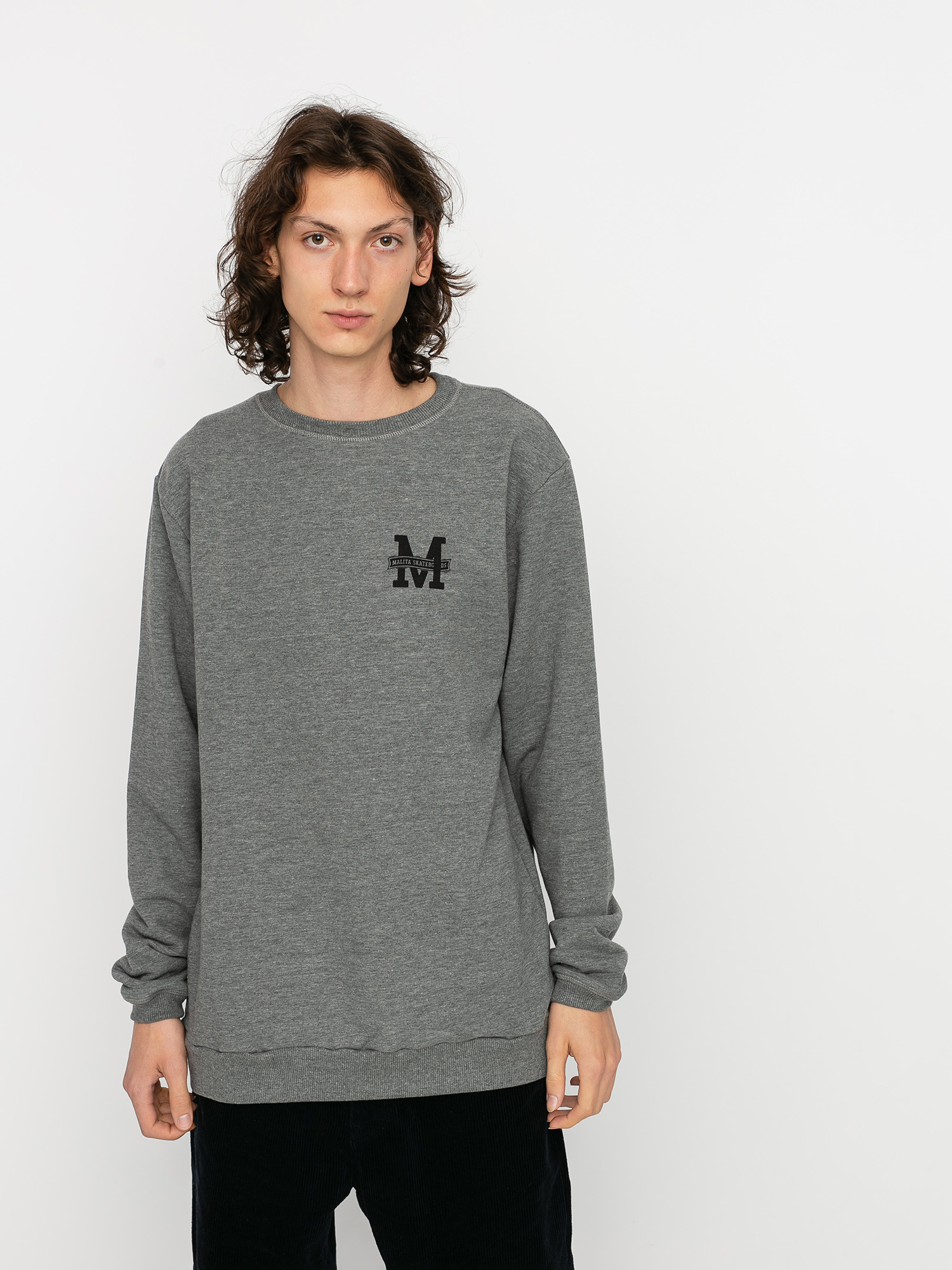 Mikina Malita Logo (heather grey)