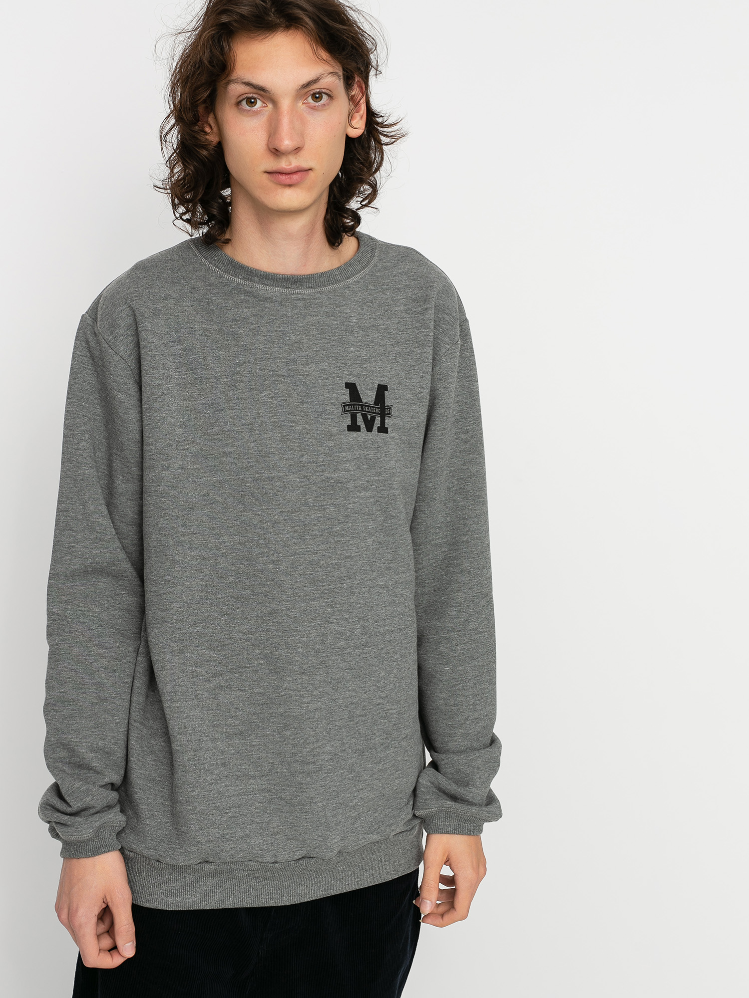 Mikina Malita Logo (heather grey)