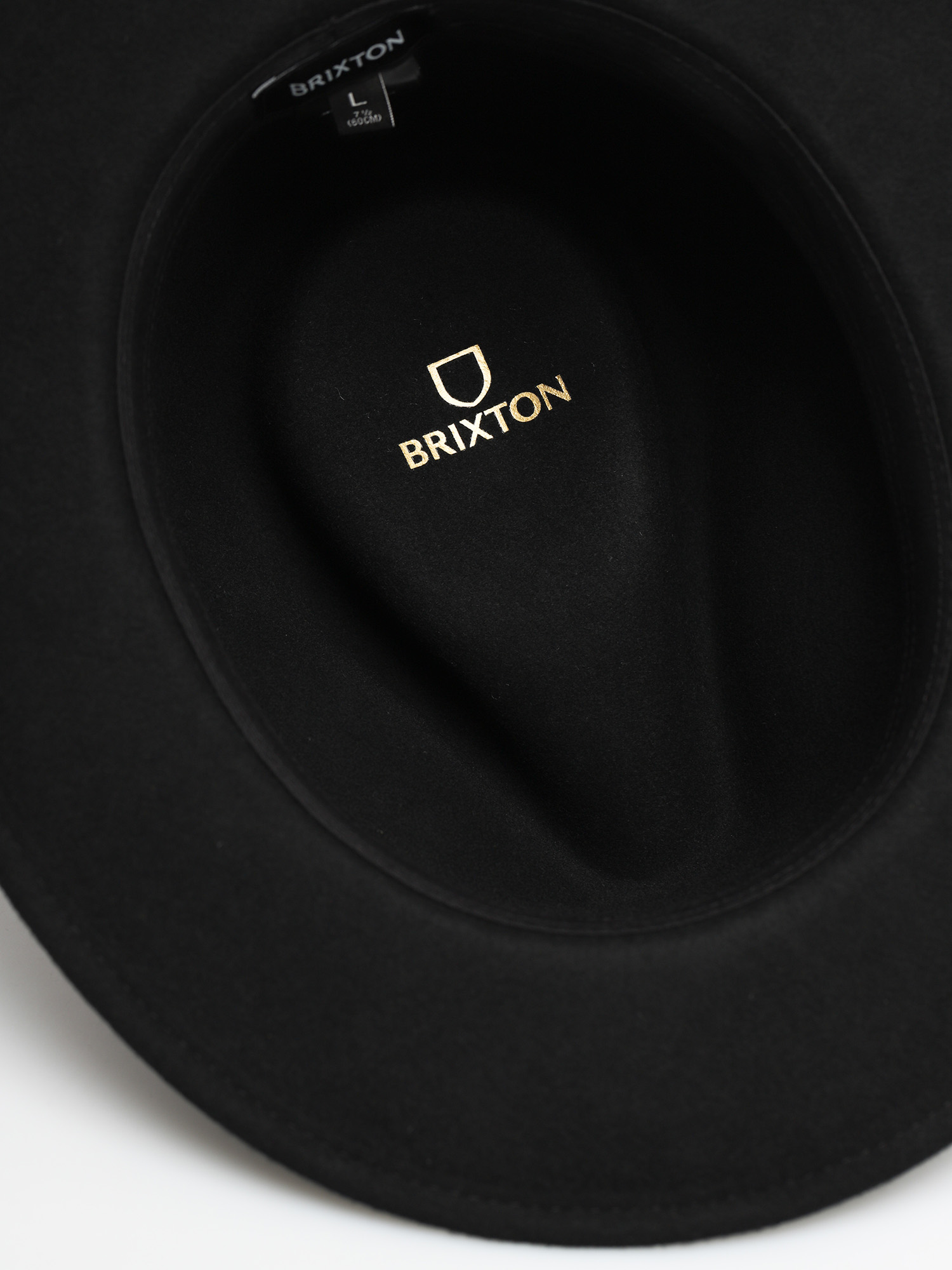 Klobúk Brixton Messer Fedora (black/black)