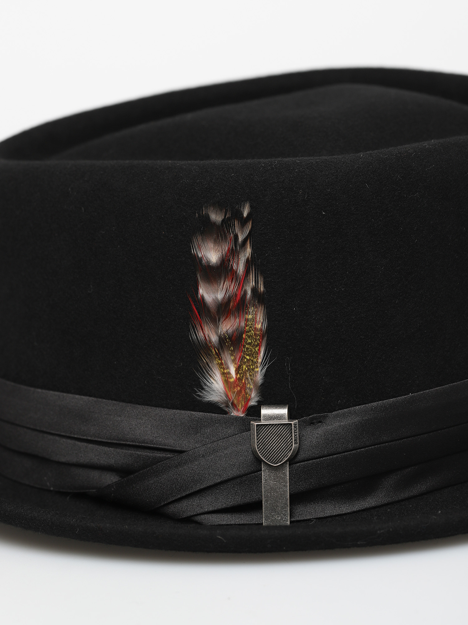 Klobúk Brixton Stout Pork Pie (black/black)