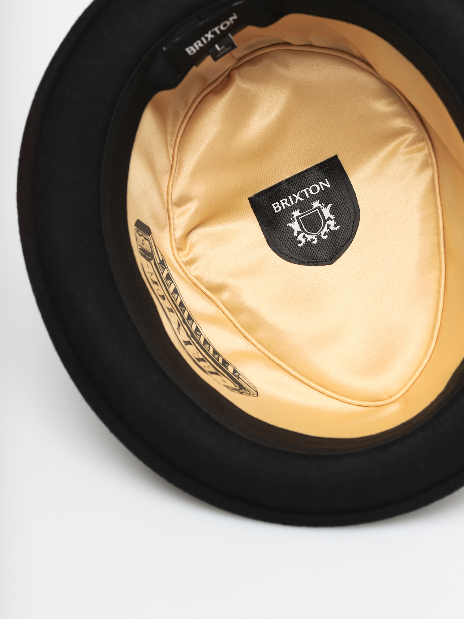 Klobúk Brixton Stout Pork Pie (black/black)