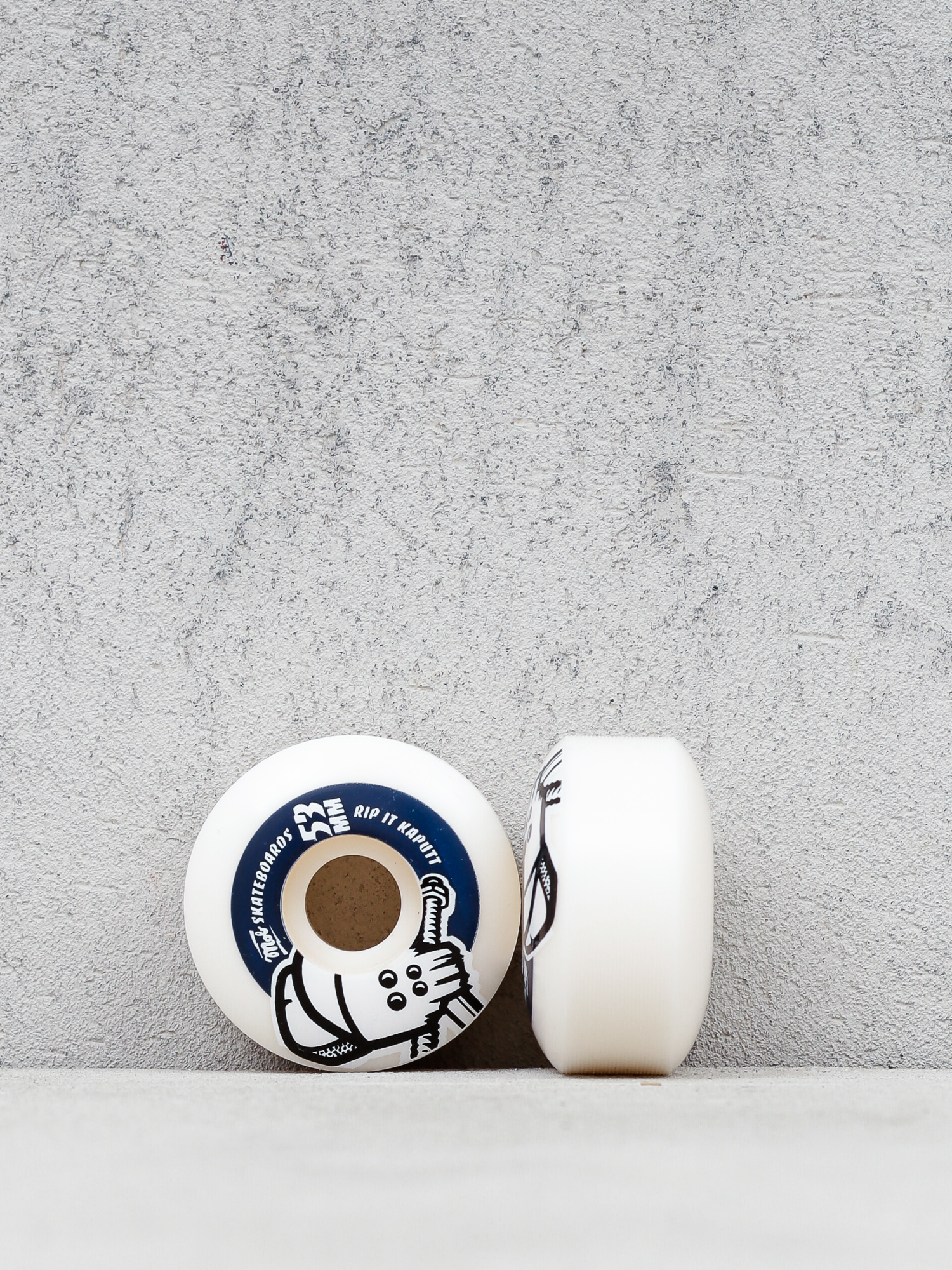 Kolieska Mob Skateboards Skull (white/navy)