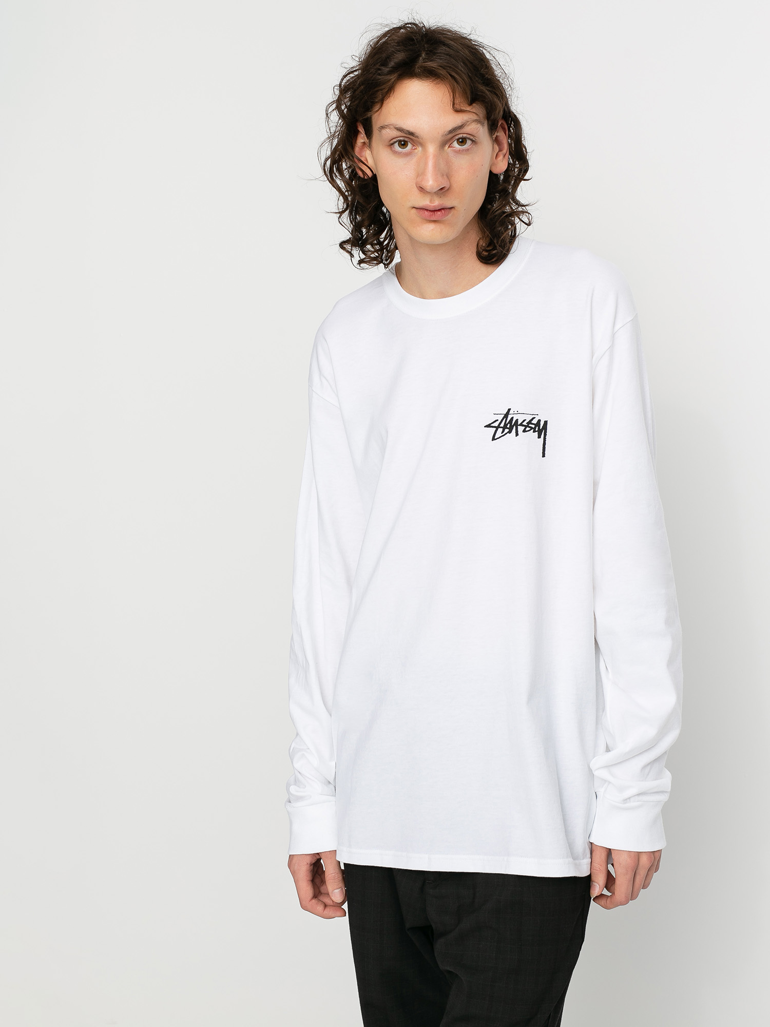 Triko Stussy Peace & Love (white)