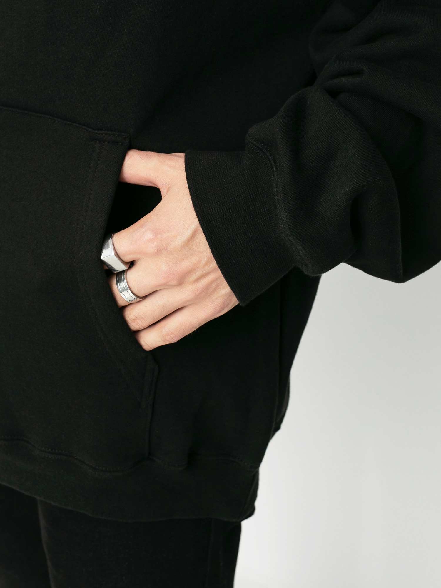 Mikina s kapucňou eS Script HD (black)