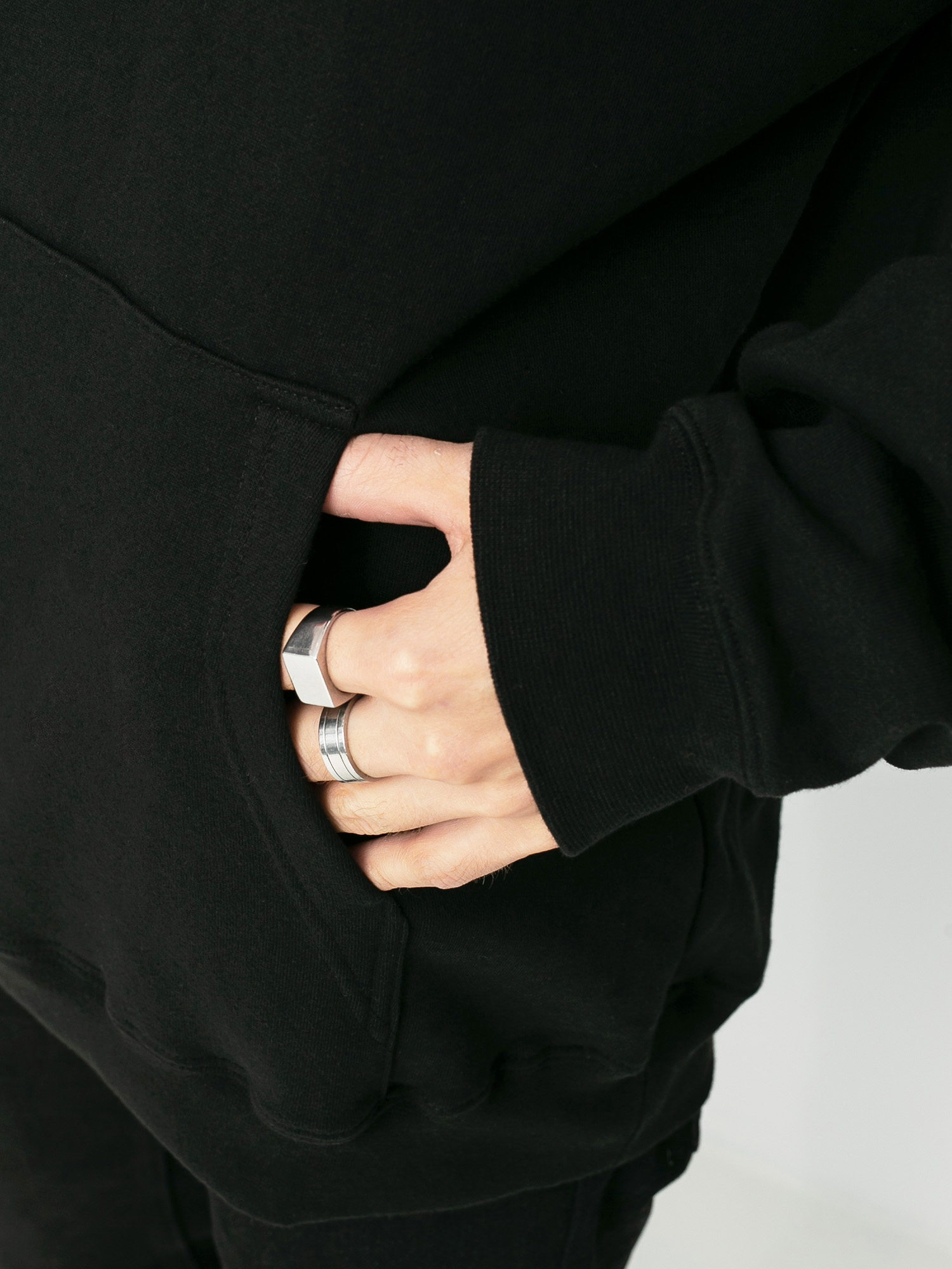Mikina s kapucňou eS Main Block HD (black)