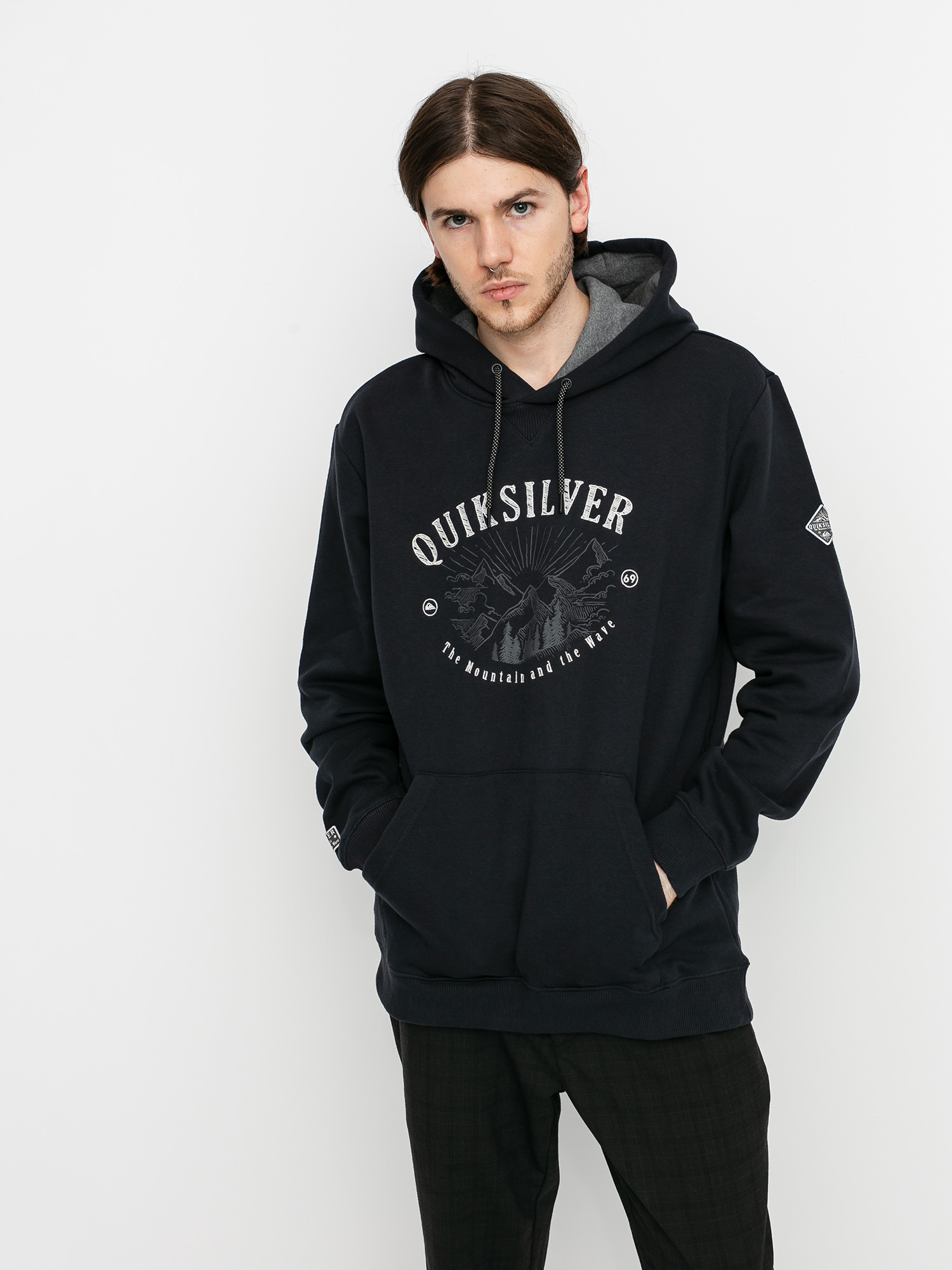 Pánska Termomikina  Quiksilver Big Logo Snow HD (true black)