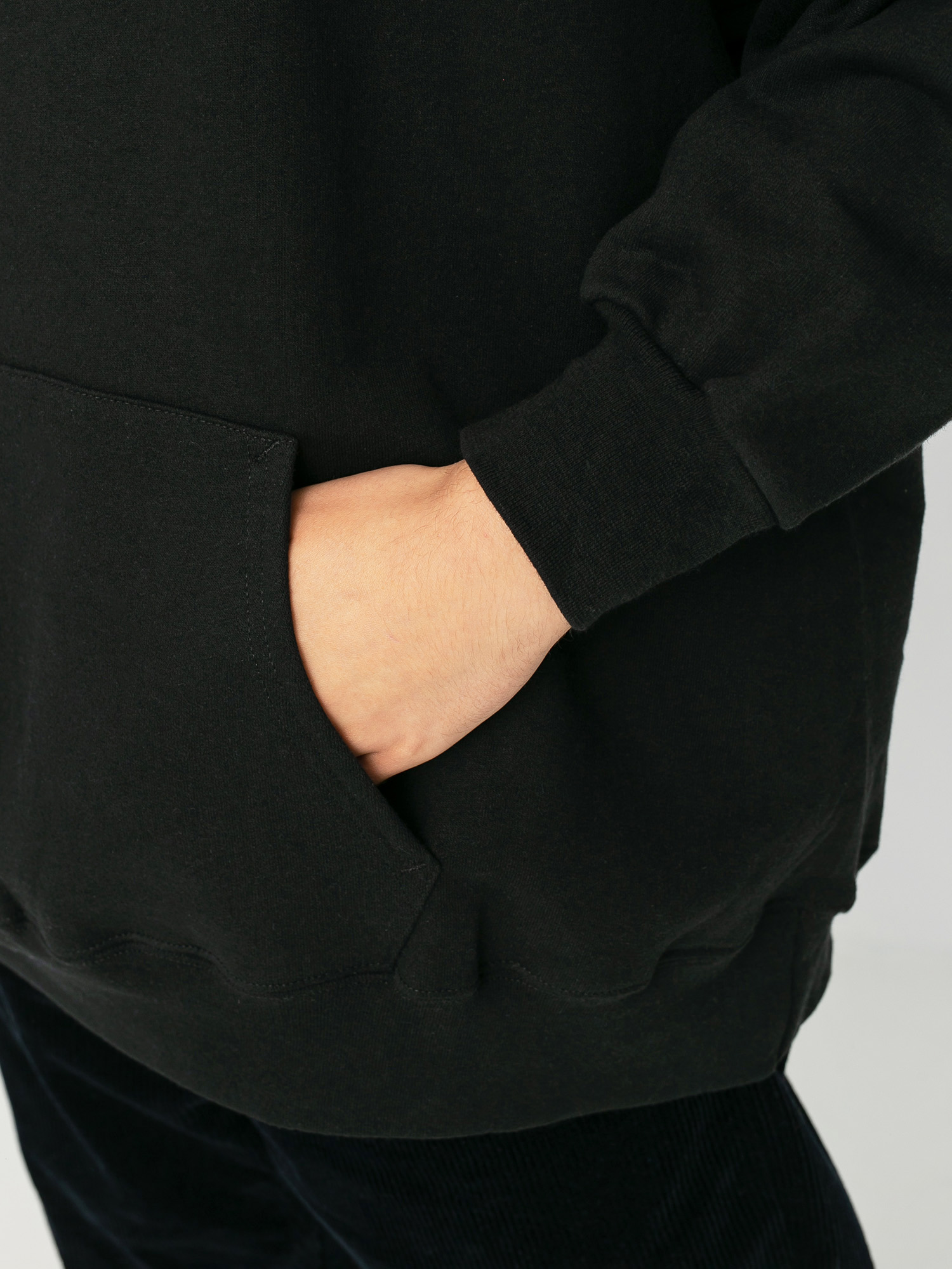 Mikina s kapucňou Thrasher Flame HD (black)